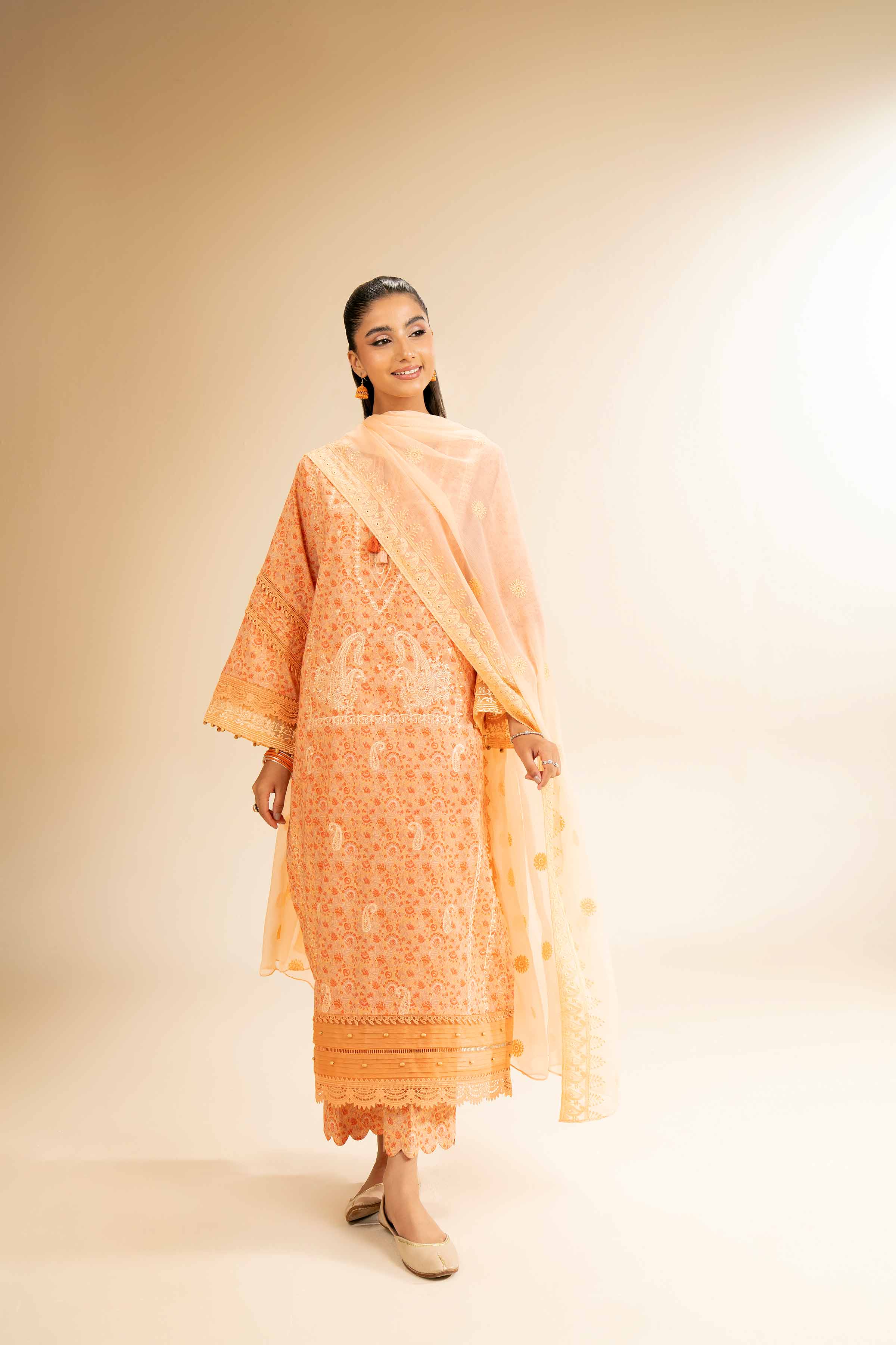 3 Piece - Printed Embroidered Suit - 42501284 for Women - Unstitched Collection | Nishat | Shop Online