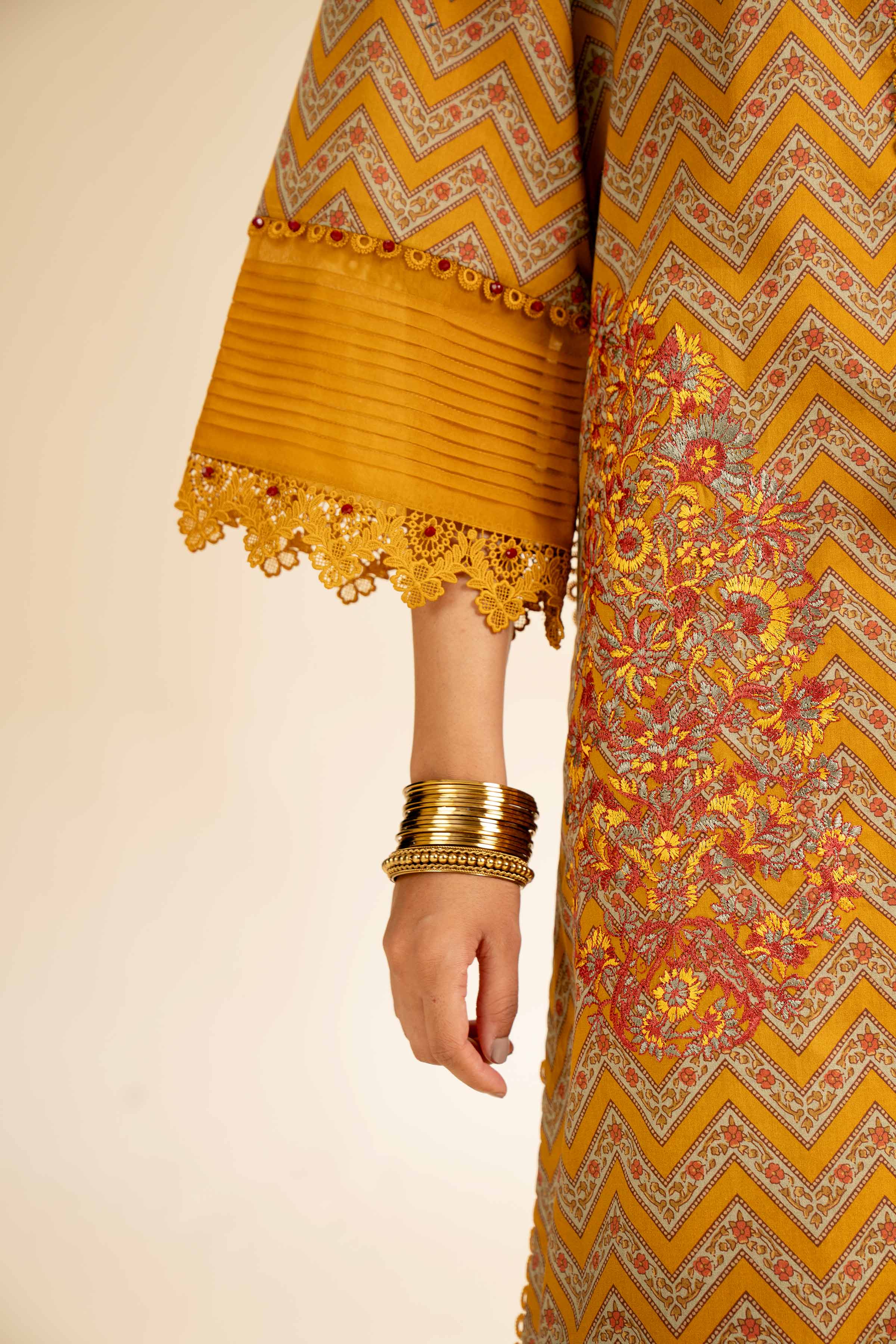 3 Piece - Printed Embroidered Suit - 42501285 for Women - Unstitched Collection | Nishat | Shop Online
