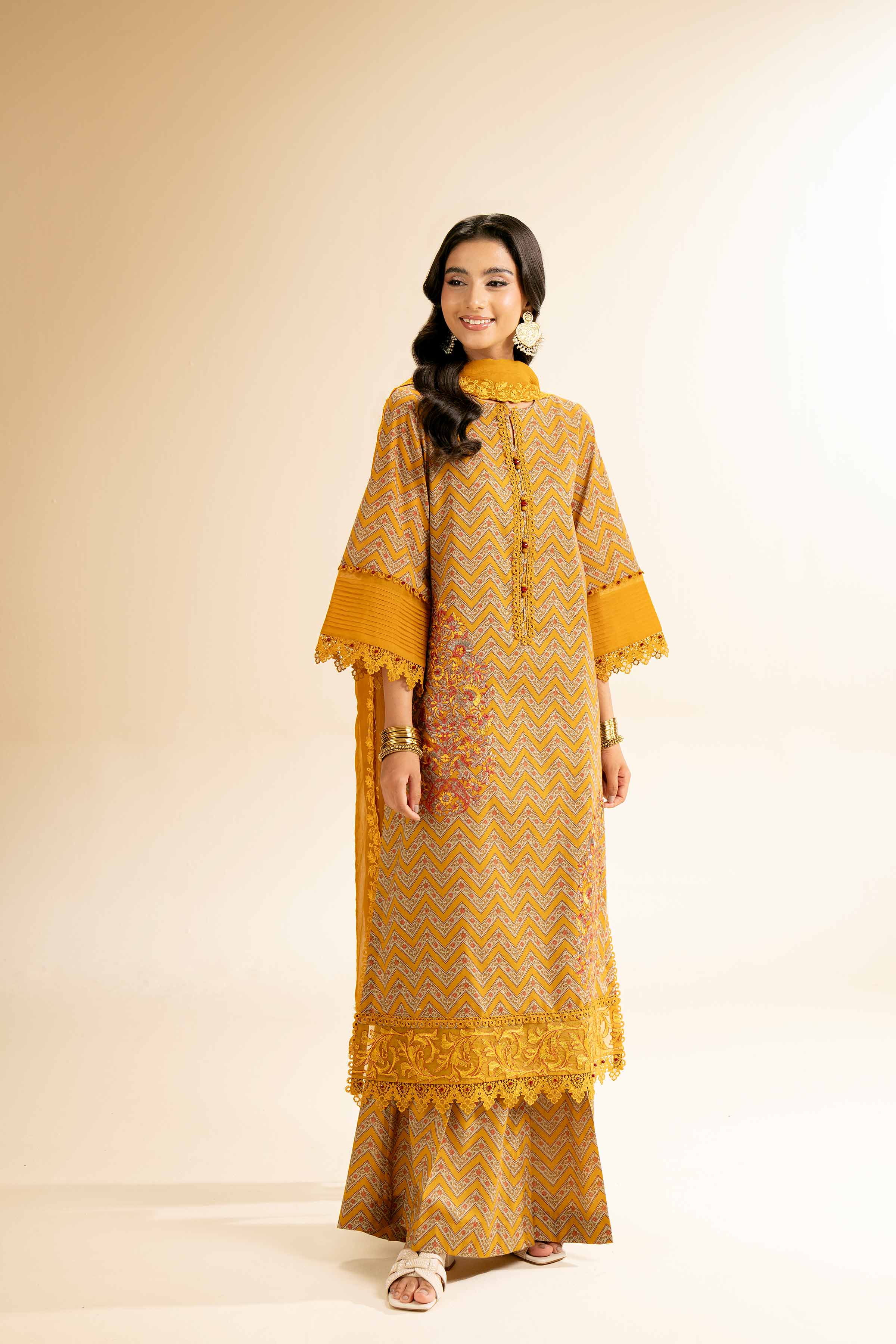3 Piece - Printed Embroidered Suit - 42501285 for Women - Unstitched Collection | Nishat | Shop Online