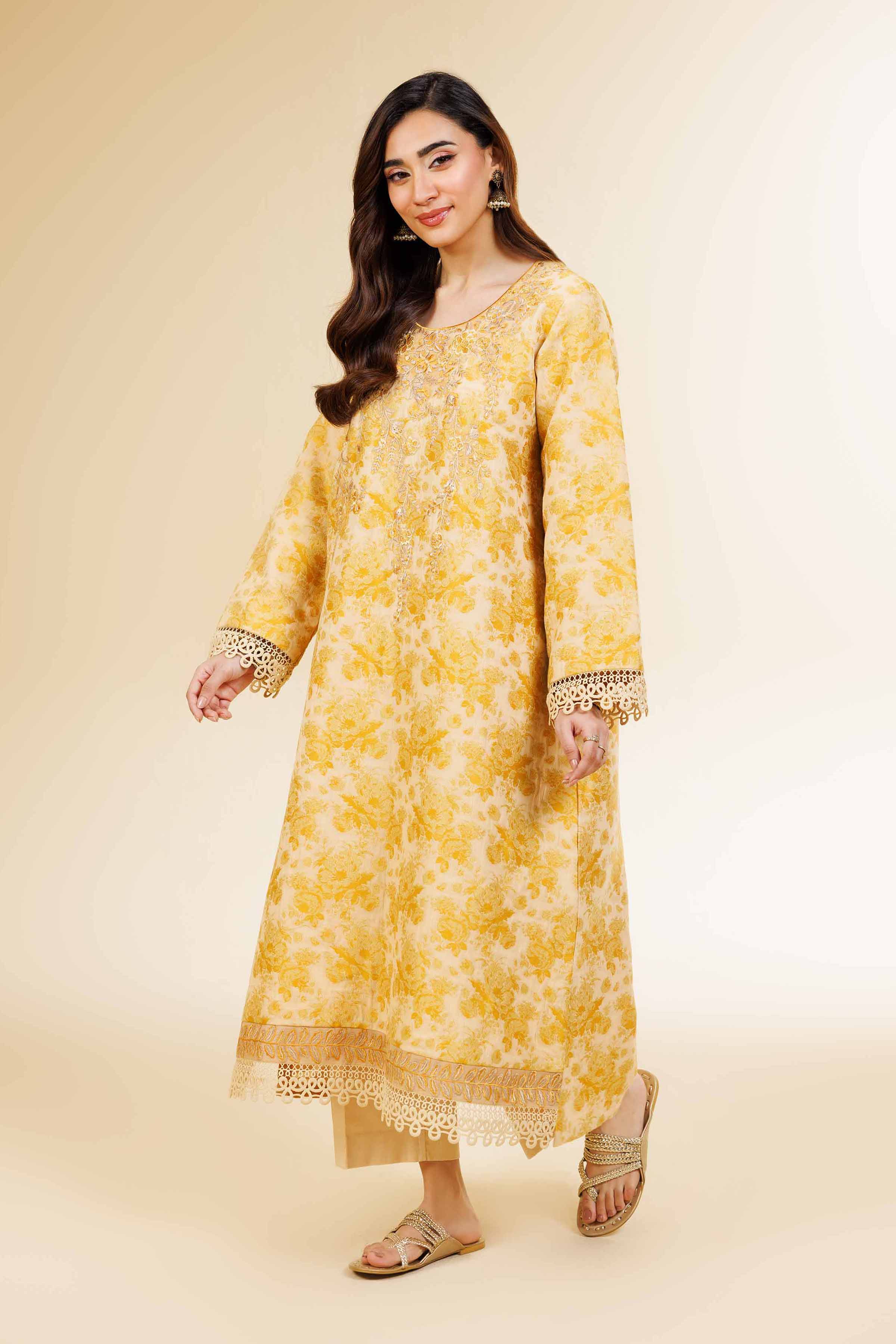 2 Piece - Jacquard Embroidered Suit - 42501286 for Women - Unstitched Collection | Nishat | Shop Online
