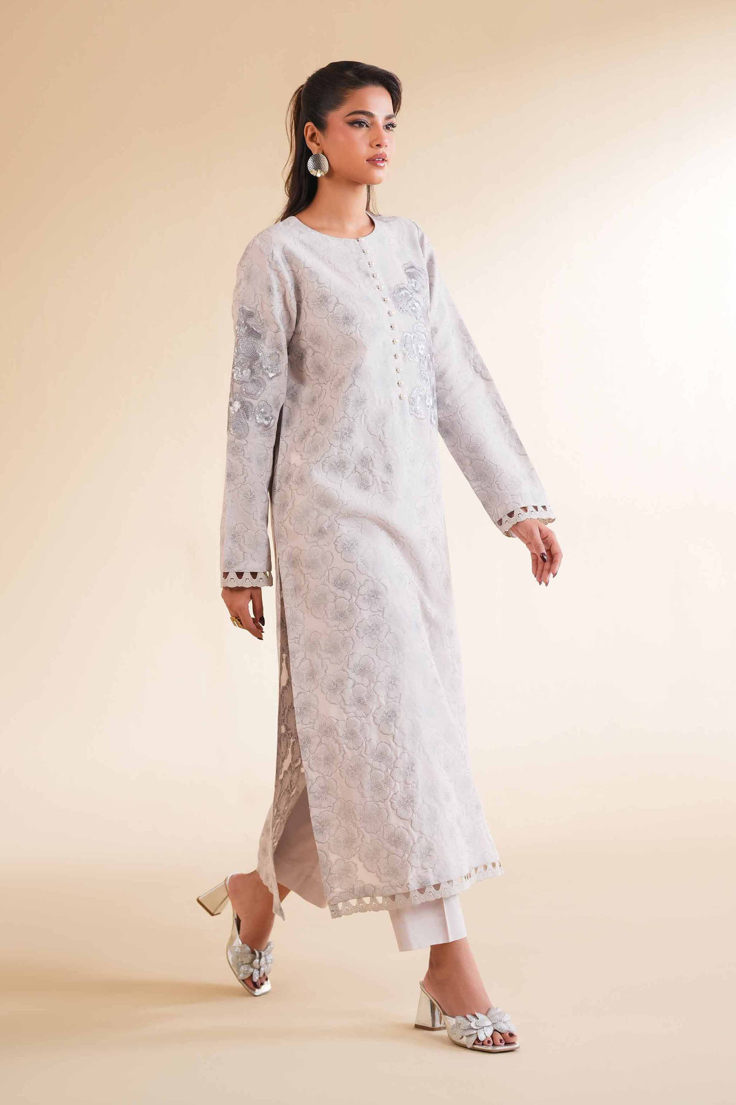 2 Piece - Jacquard Embroidered Suit - 42501288 for Women - Unstitched Collection | Nishat | Shop Online