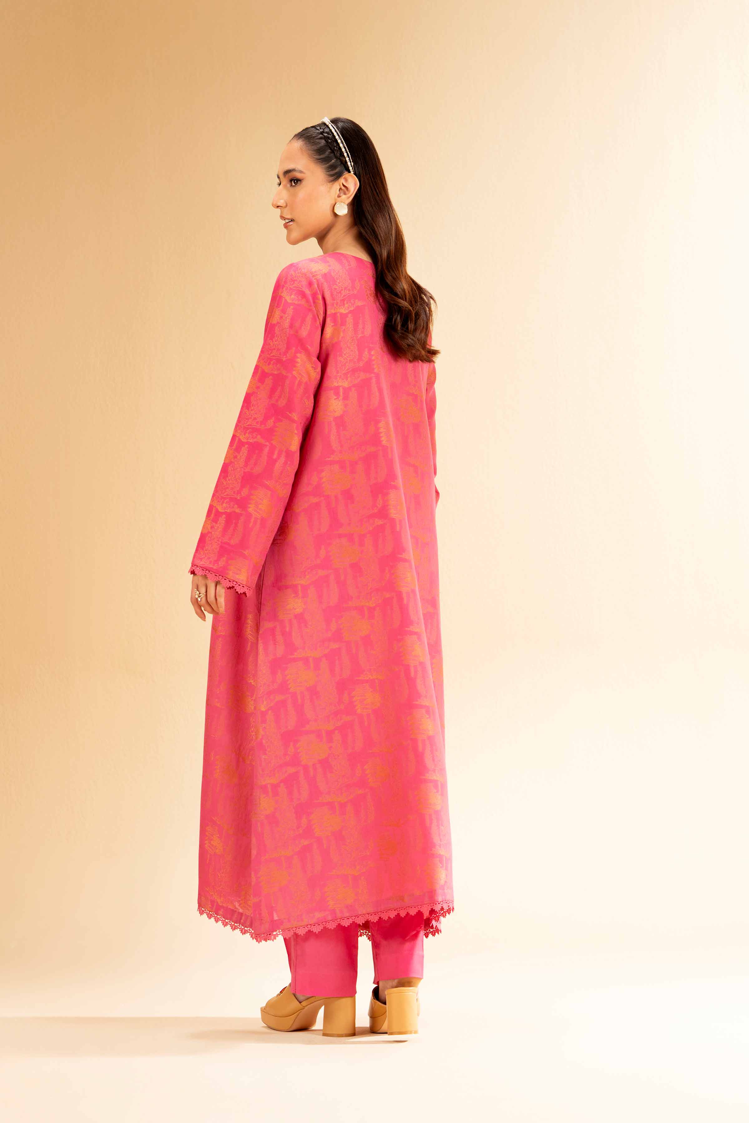 2 Piece - Jacquard Embroidered Suit - 42501290 for Women - Unstitched Collection | Nishat | Shop Online
