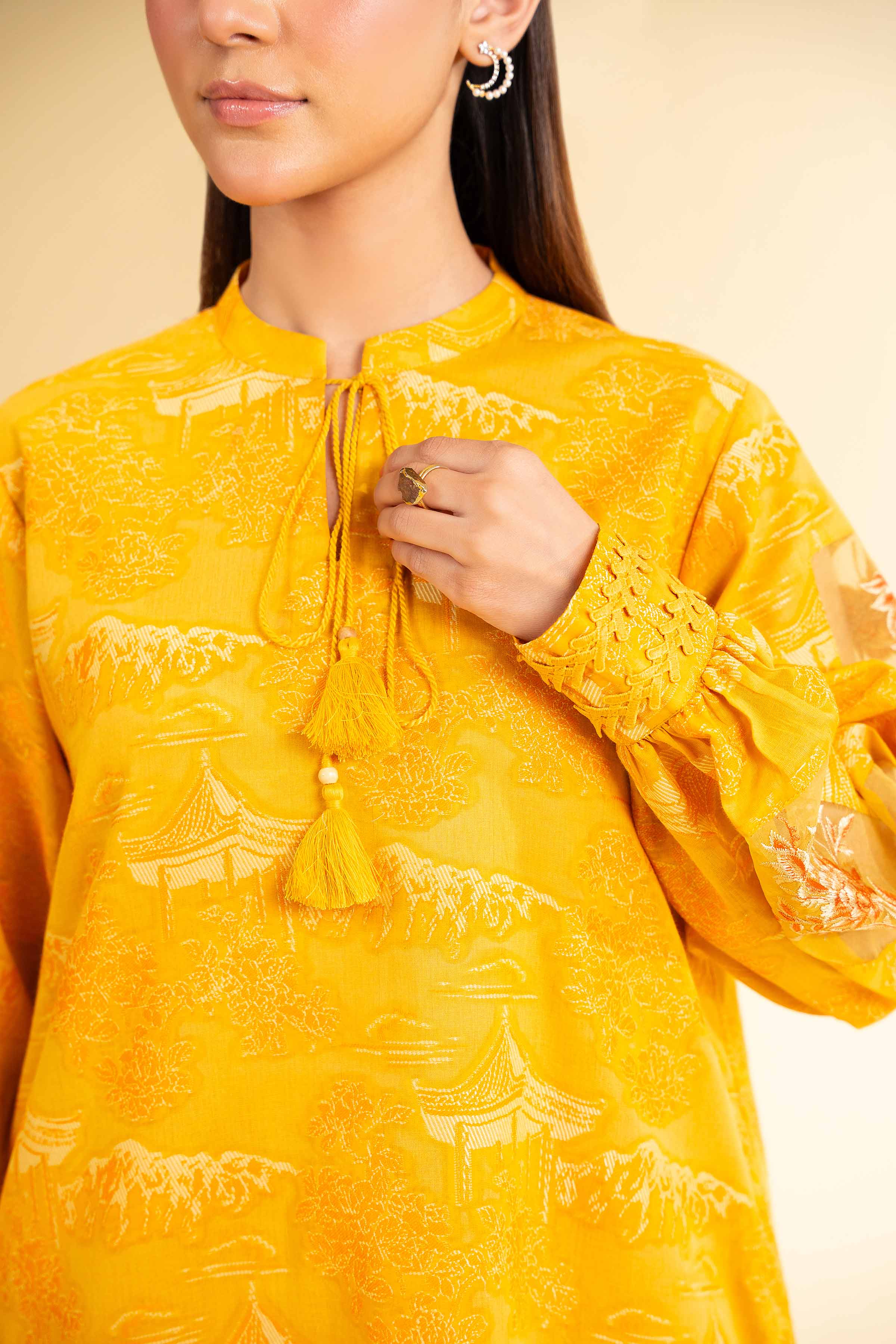 2 Piece - Jacquard Embroidered Suit - 42501292 for Women - Unstitched Collection | Nishat | Shop Online
