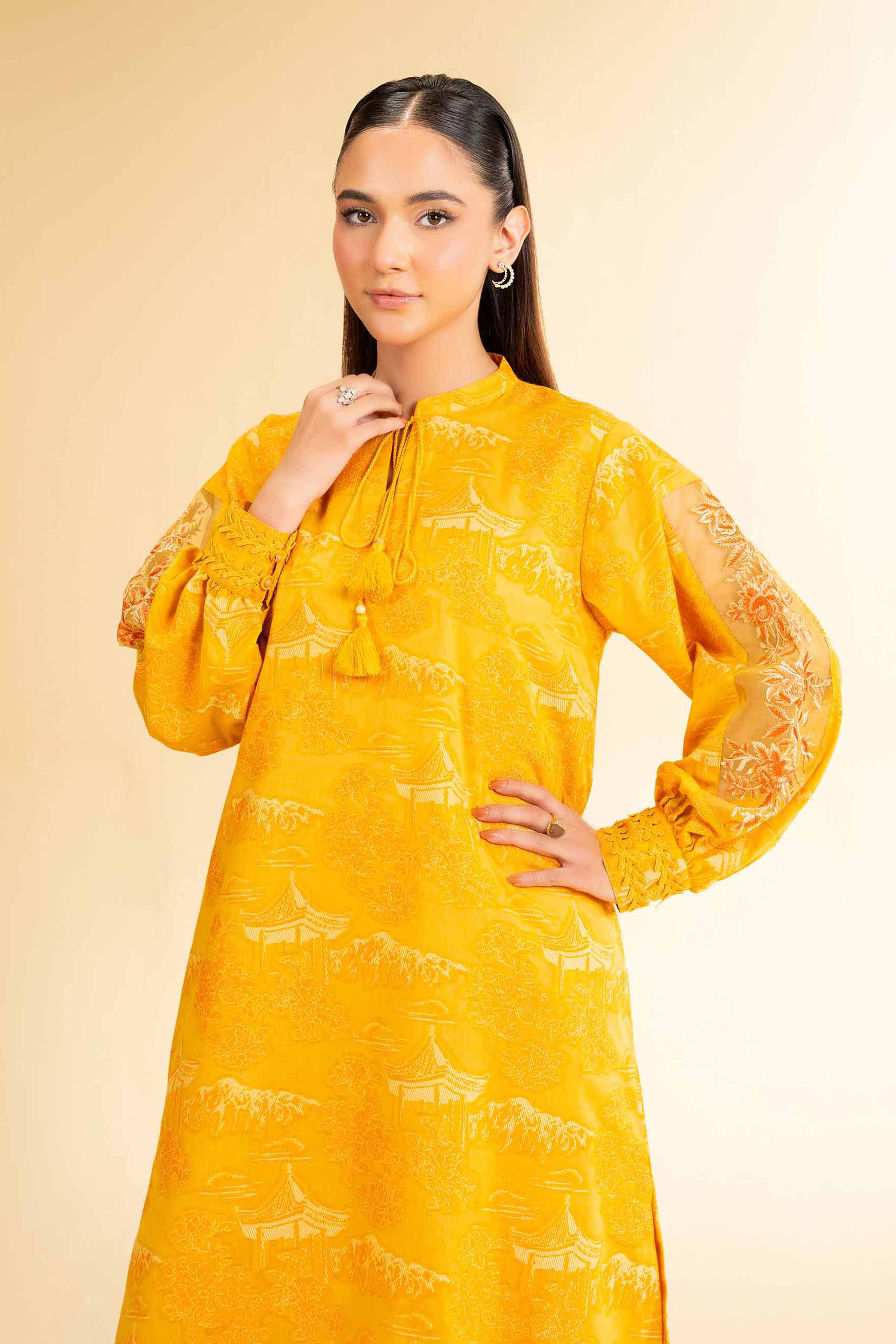 2 Piece - Jacquard Embroidered Suit - 42501292 for Women - Unstitched Collection | Nishat | Shop Online