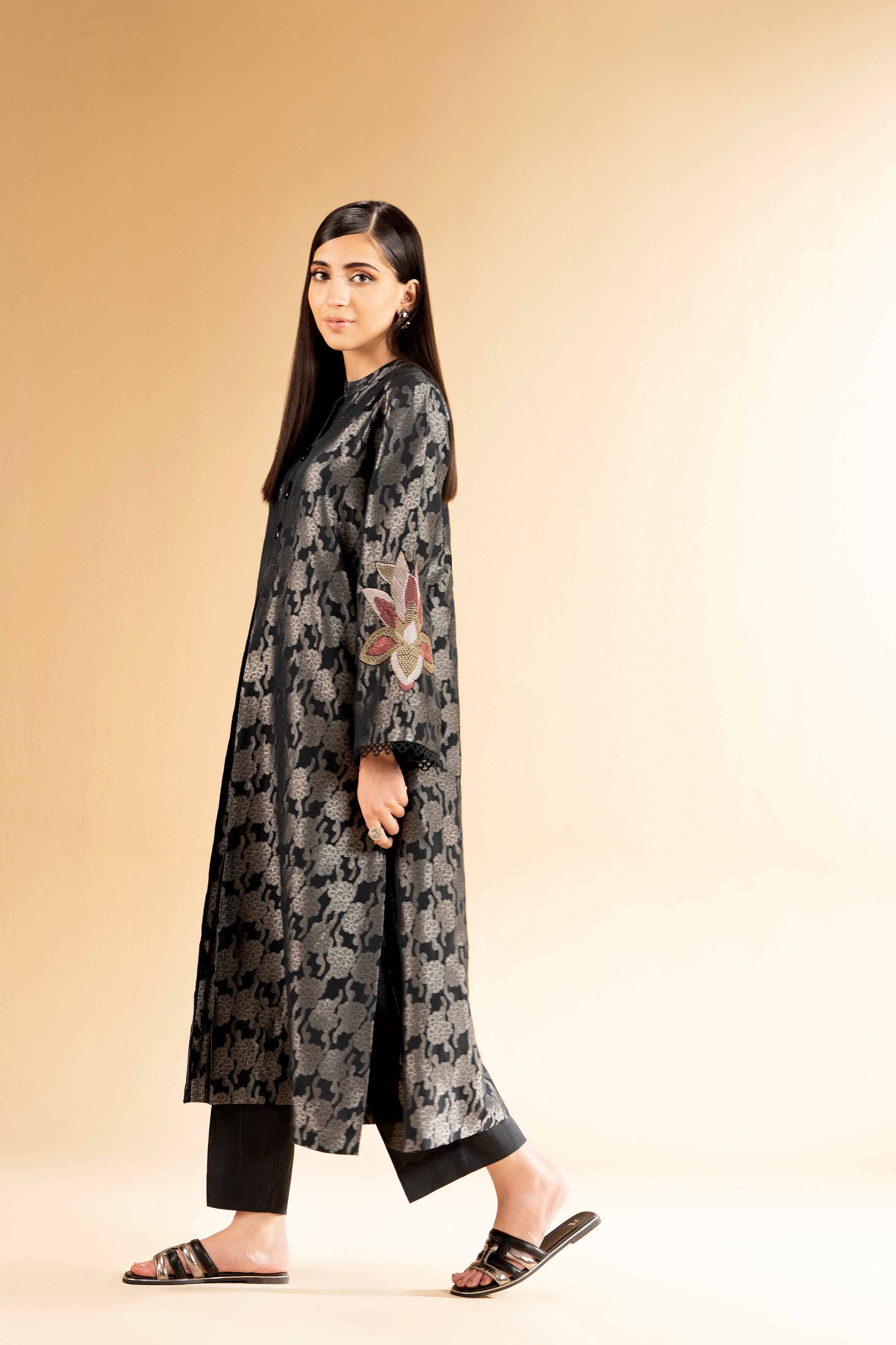 2 Piece - Jacquard Embroidered Suit - 42501293 for Women - Unstitched Collection | Nishat | Shop Online