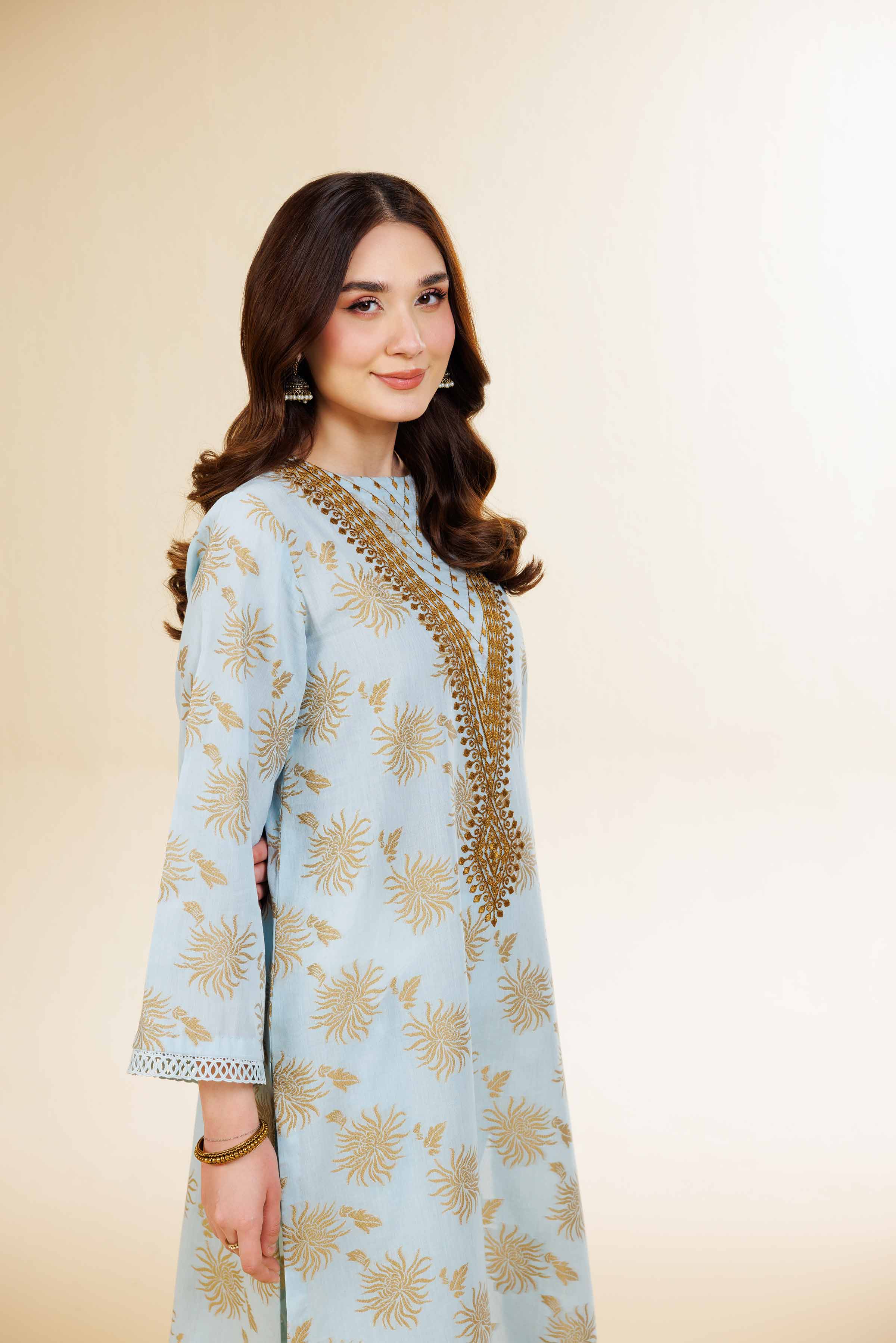 2 Piece - Jacquard Embroidered Suit - 42501295 for Women - Unstitched Collection | Nishat | Shop Online
