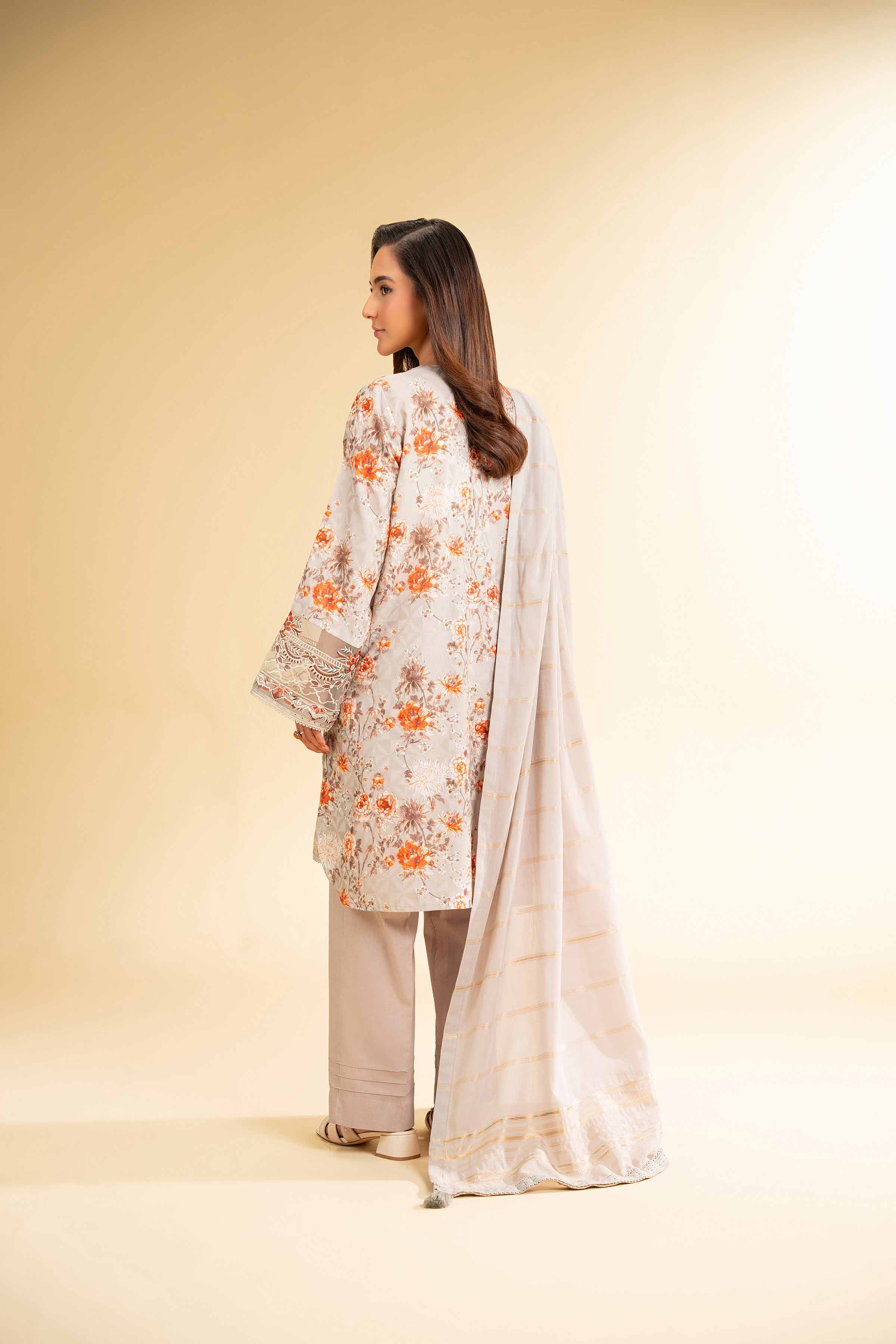 3 Piece - Digital Printed Jacquard Embroidered Suit - 42501297 for Women - Unstitched Collection | Nishat | Shop Online