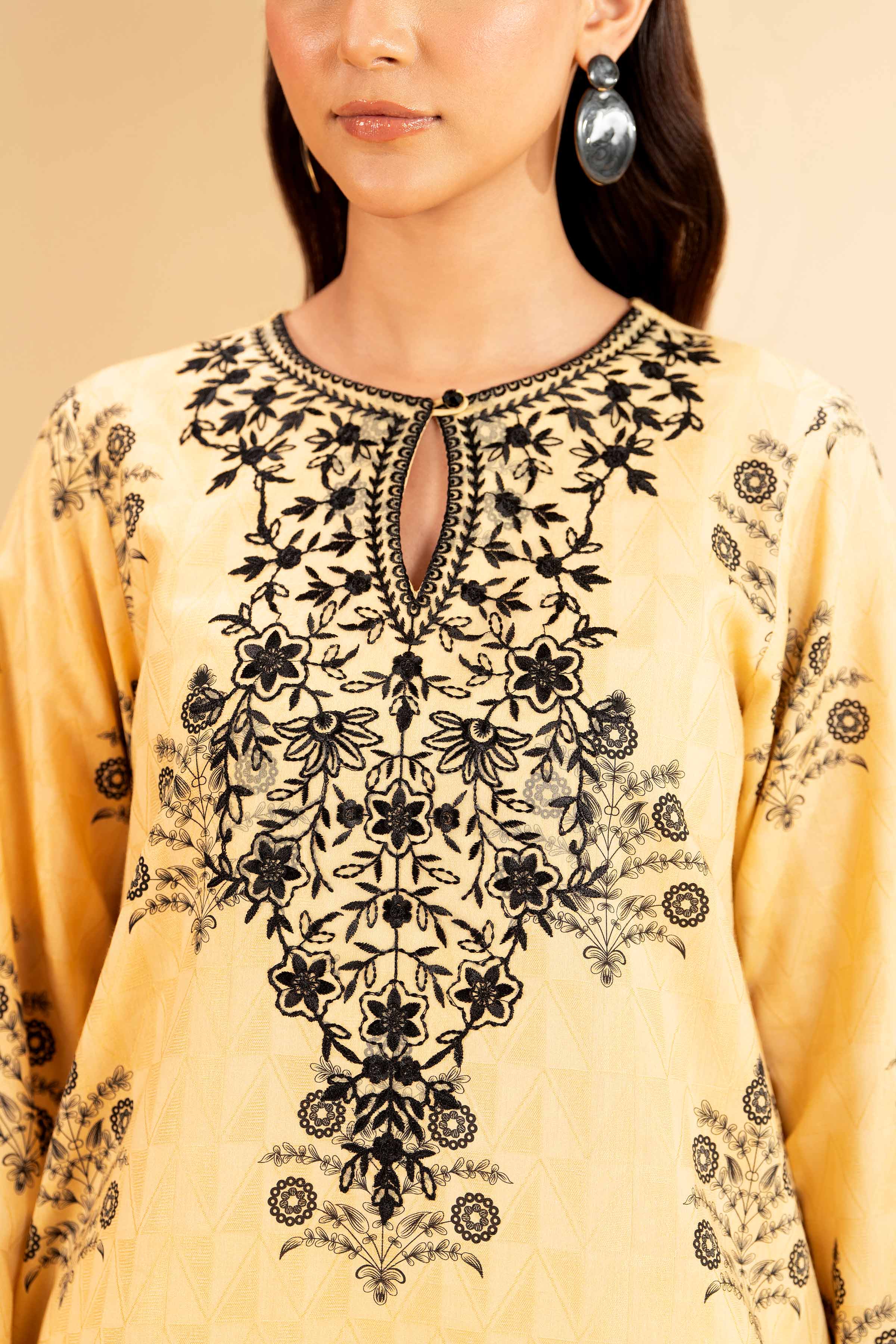 3 Piece - Digital Printed Jacquard Embroidered Suit - 42501299 for Women - Unstitched Collection | Nishat | Shop Online