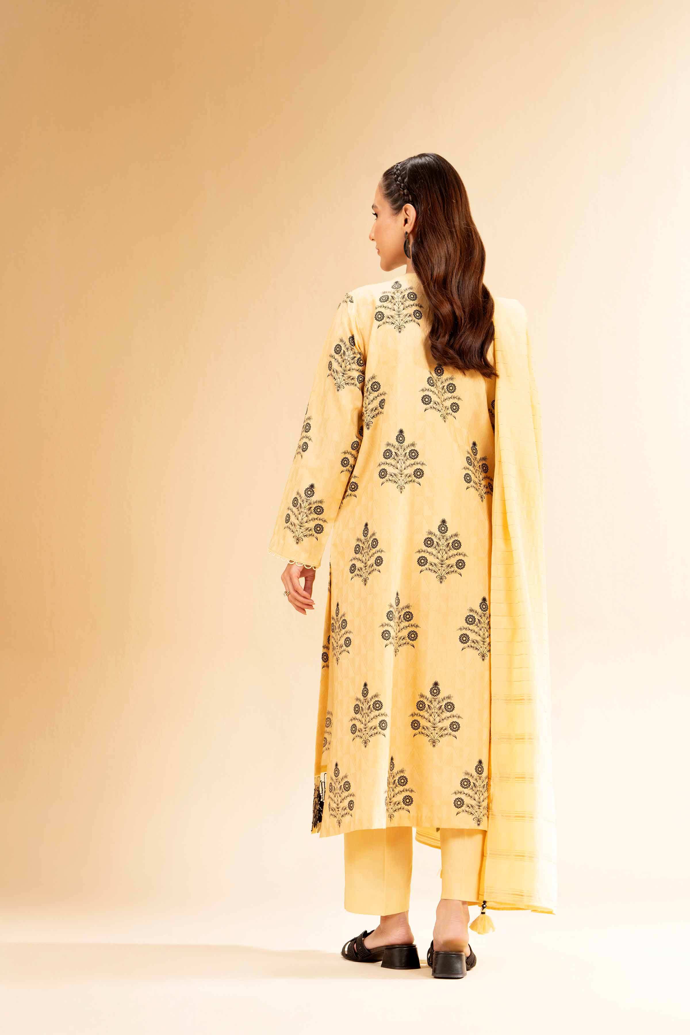 3 Piece - Digital Printed Jacquard Embroidered Suit - 42501299 for Women - Unstitched Collection | Nishat | Shop Online