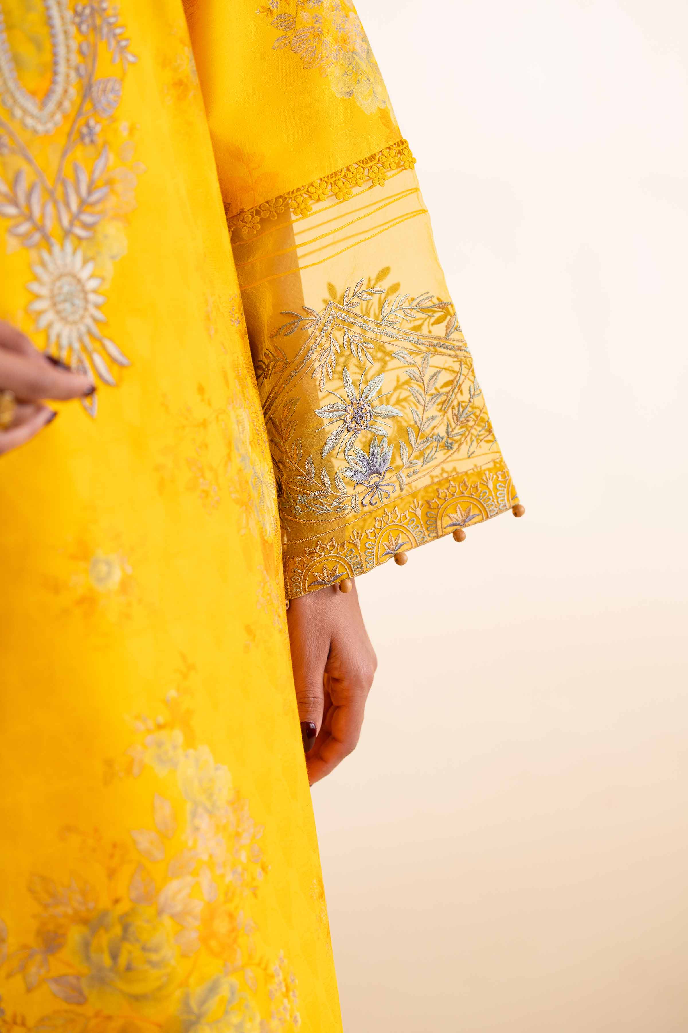 3 Piece - Digital Printed Jacquard Embroidered Suit - 42501300 for Women - Unstitched Collection | Nishat | Shop Online