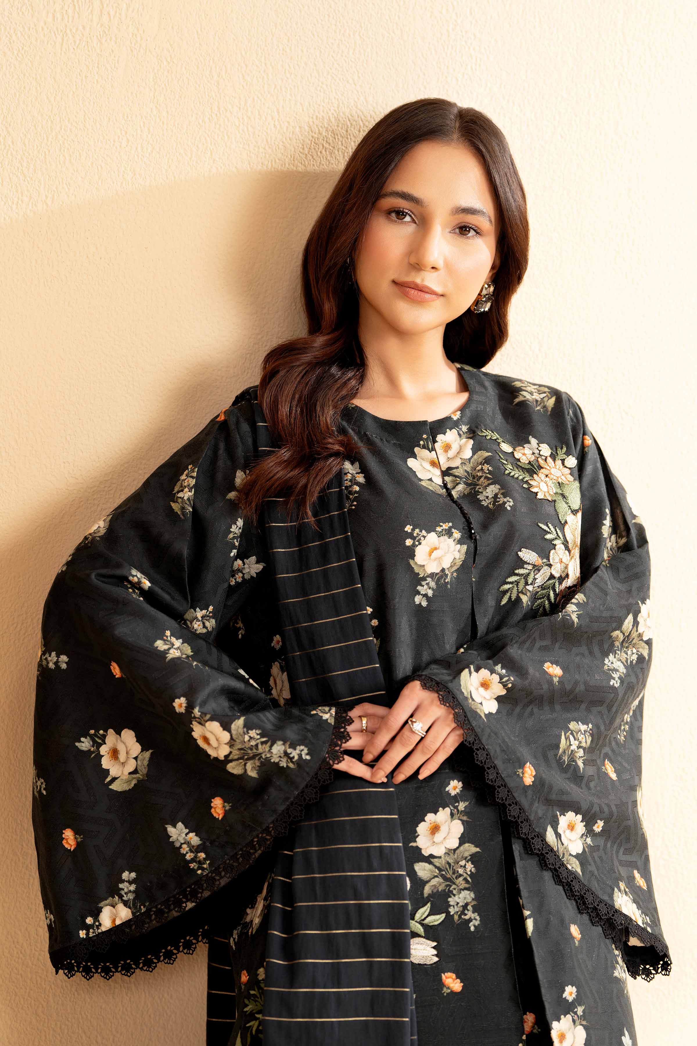3 Piece - Digital Printed Jacquard Embroidered Suit - 42501305 for Women - Unstitched Collection | Nishat | Shop Online