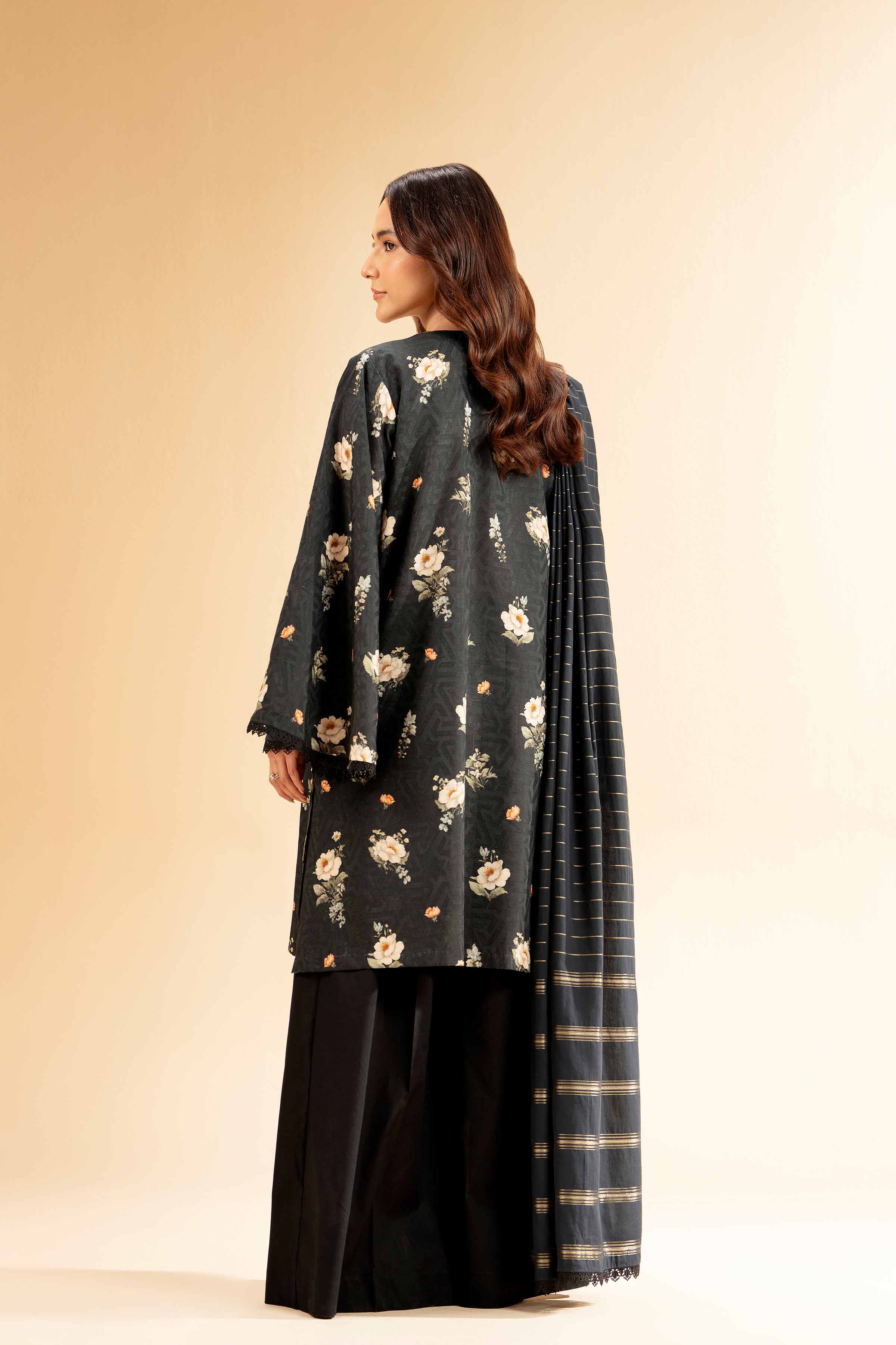3 Piece - Digital Printed Jacquard Embroidered Suit - 42501305 for Women - Unstitched Collection | Nishat | Shop Online