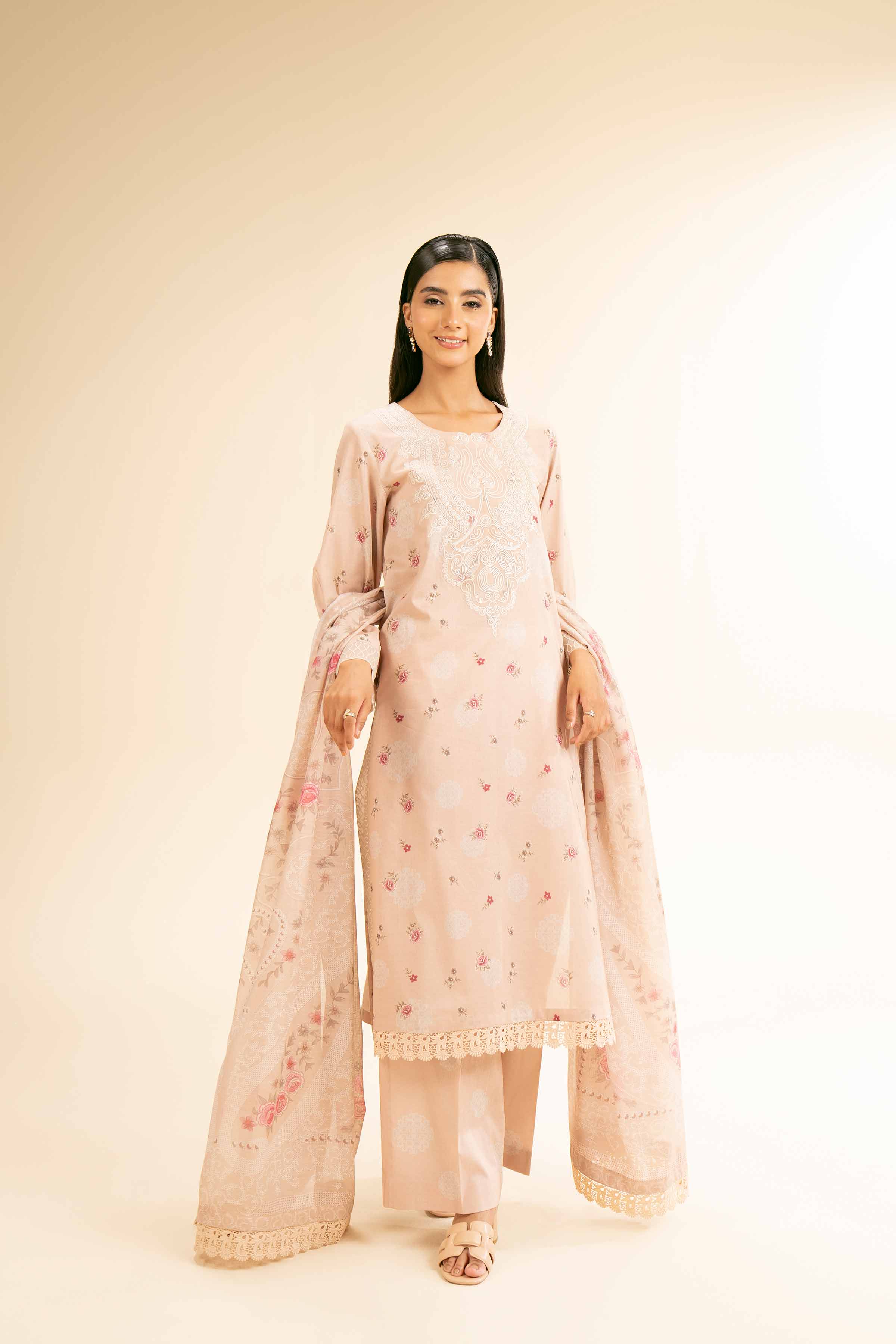 3 Piece - Printed Embroidered Suit - 42501307 for Women - Unstitched Collection | Nishat | Shop Online