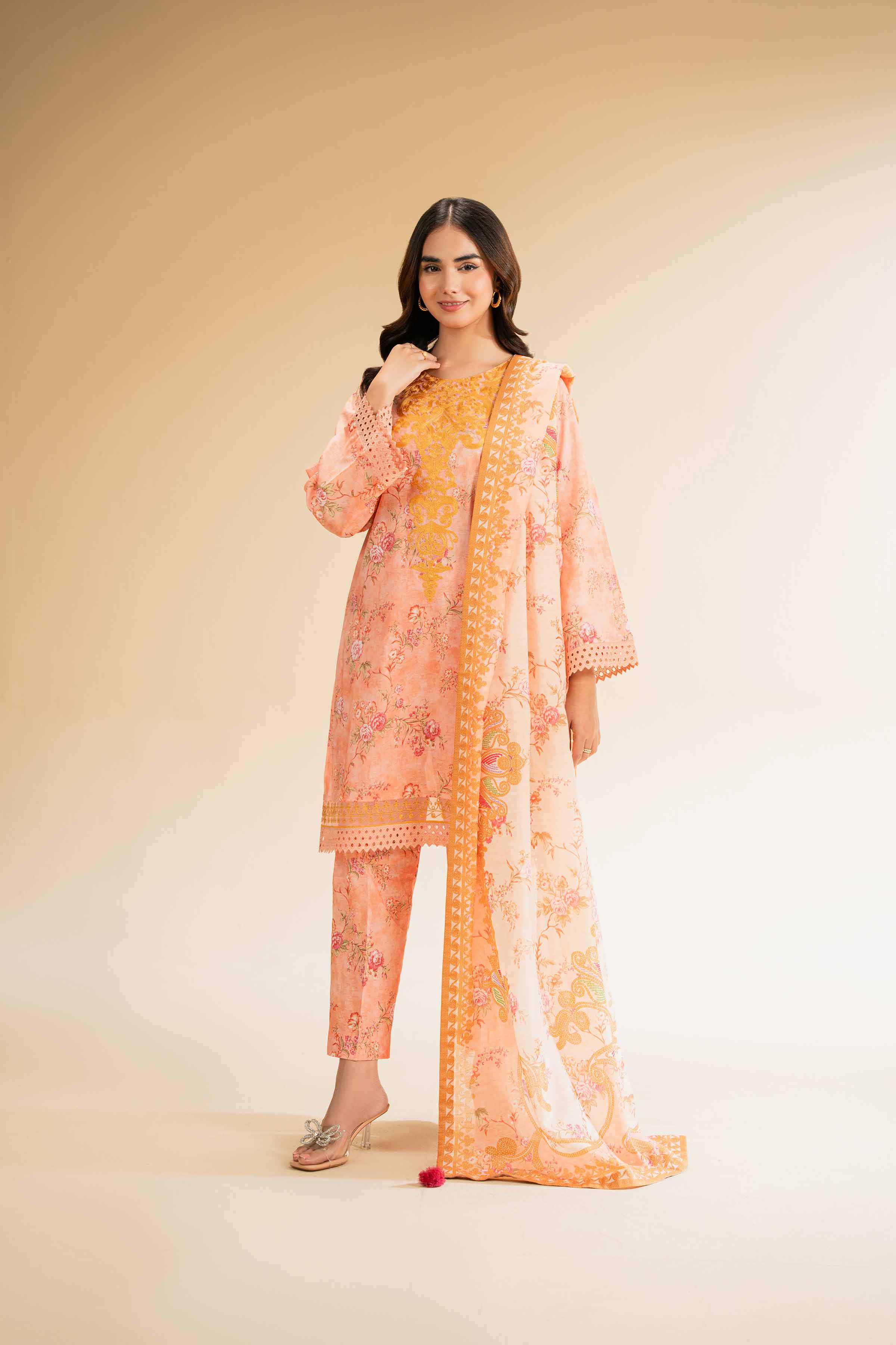 3 Piece - Printed Embroidered Suit - 42501310 for Women - Unstitched Collection | Nishat | Shop Online