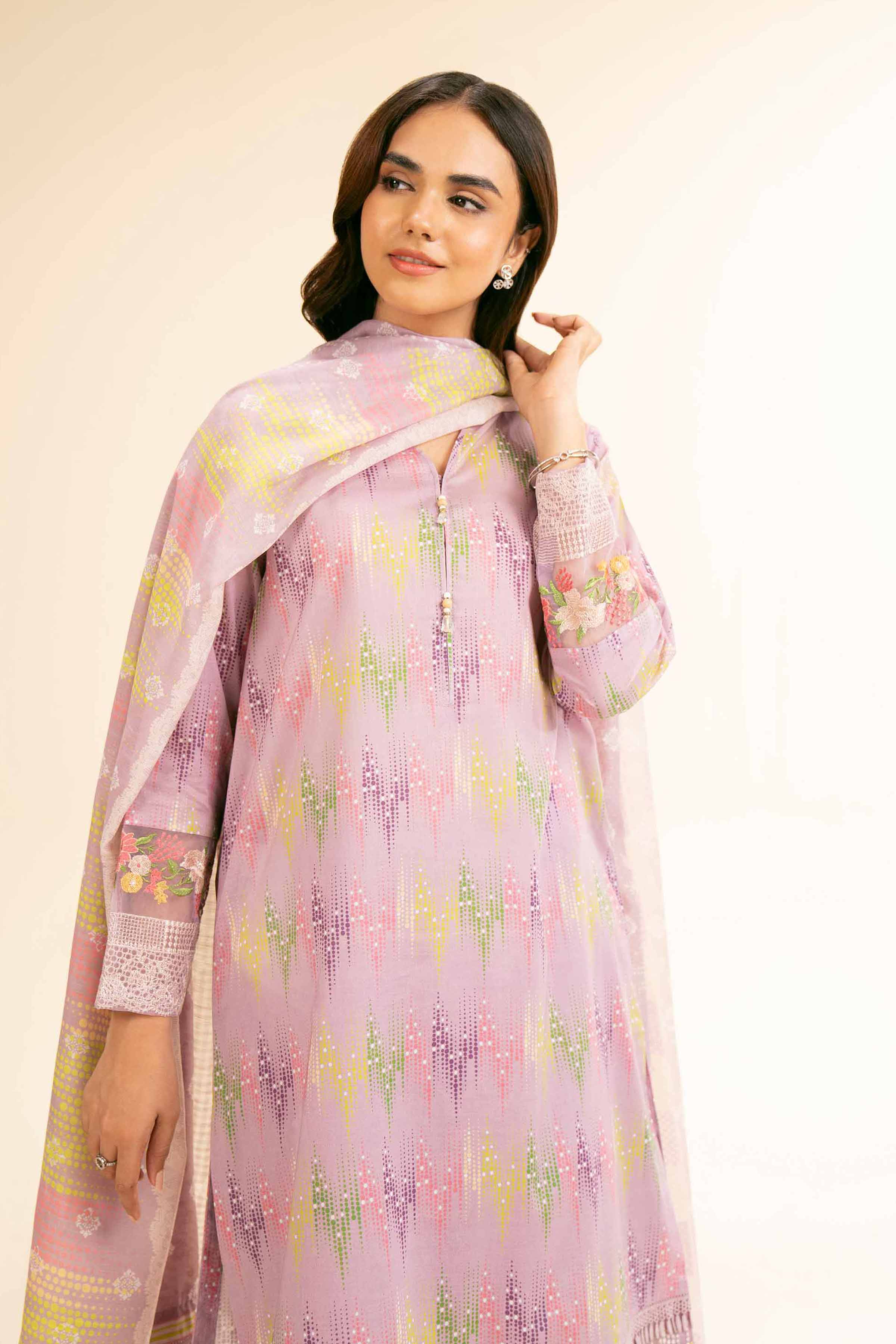 3 Piece - Printed Embroidered Suit - 42501311 for Women - Unstitched Collection | Nishat | Shop Online