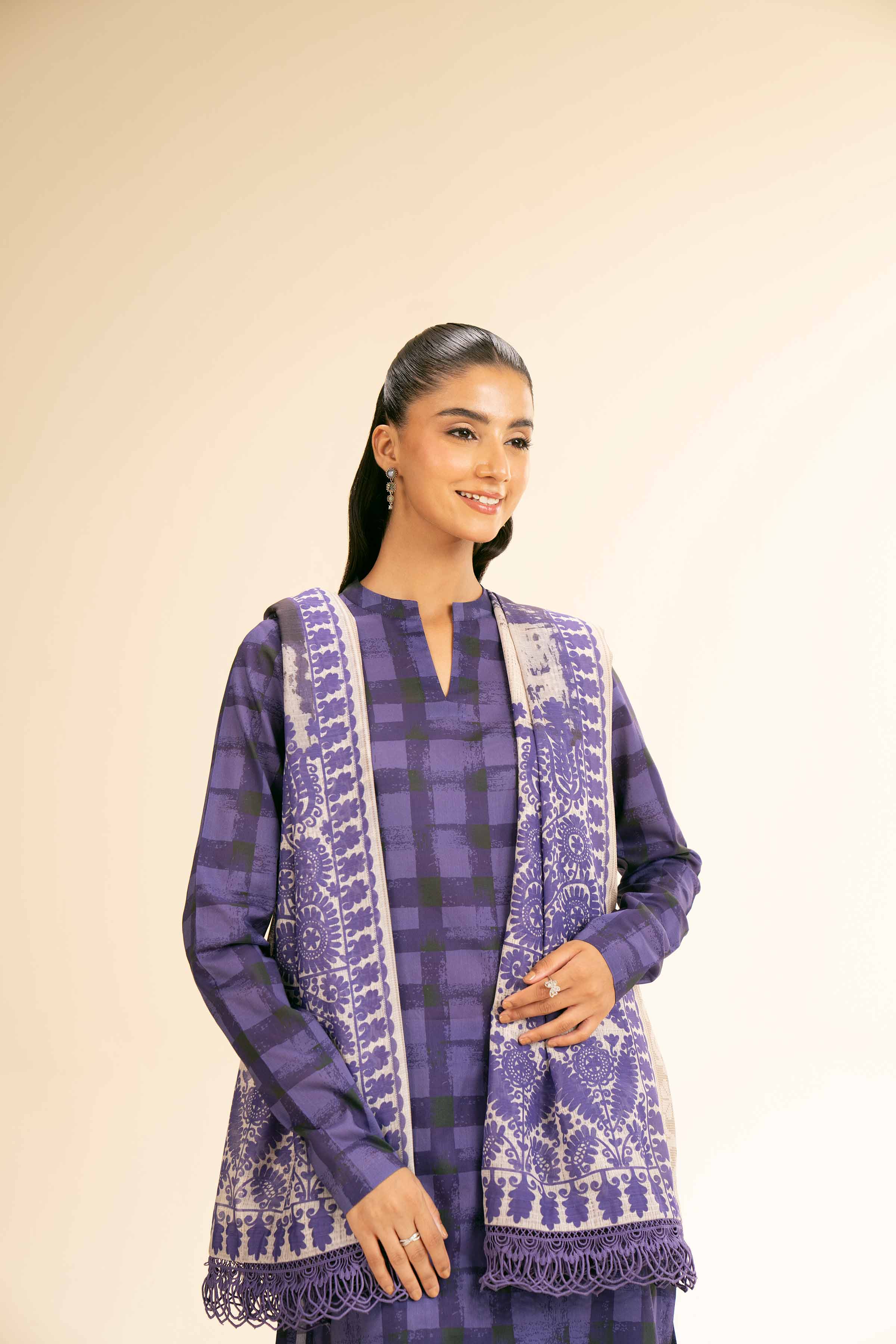 3 Piece - Printed Embroidered Suit - 42501312 for Women - Unstitched Collection | Nishat | Shop Online