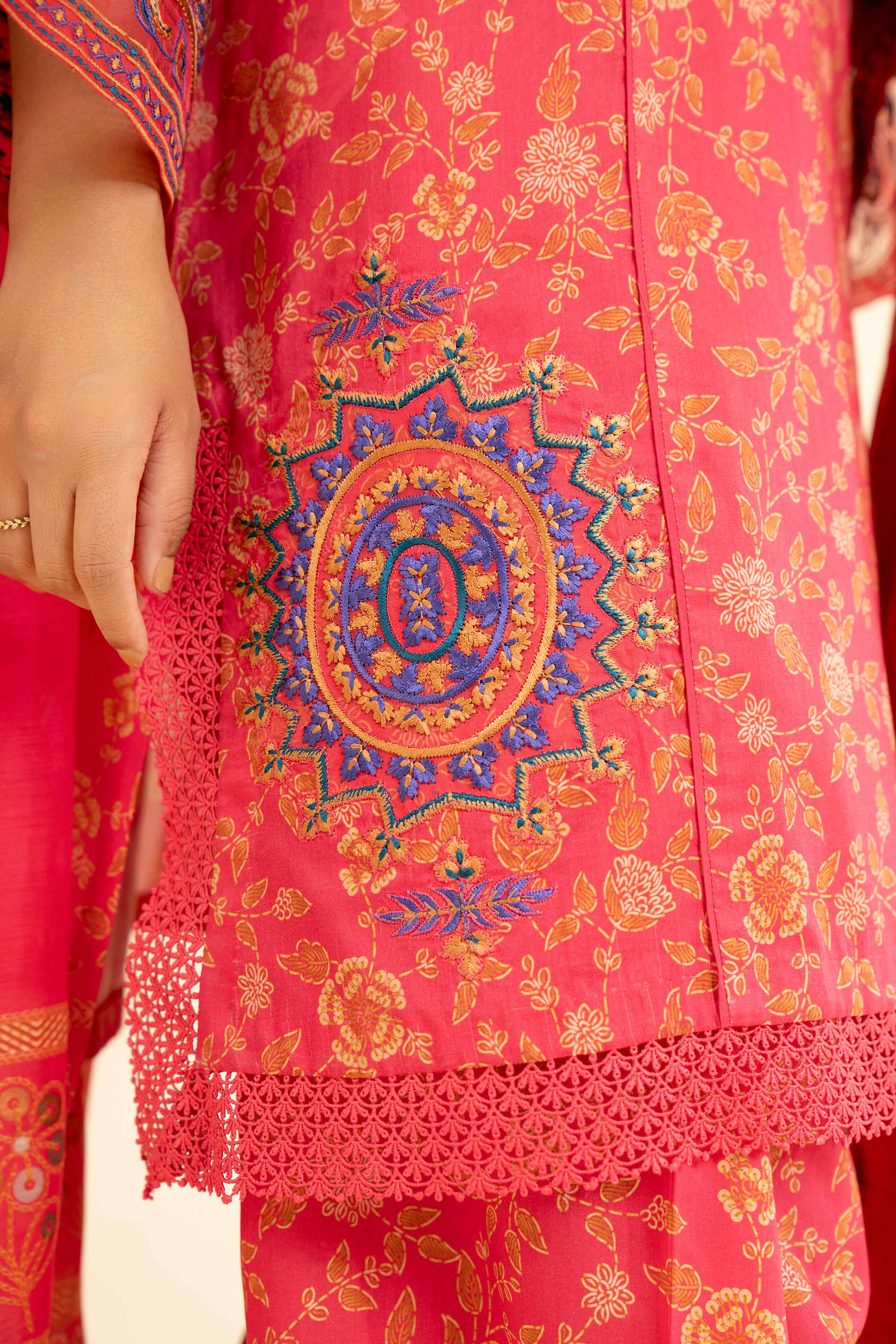 3 Piece - Printed Embroidered Suit - 42501313 for Women - Unstitched Collection | Nishat | Shop Online