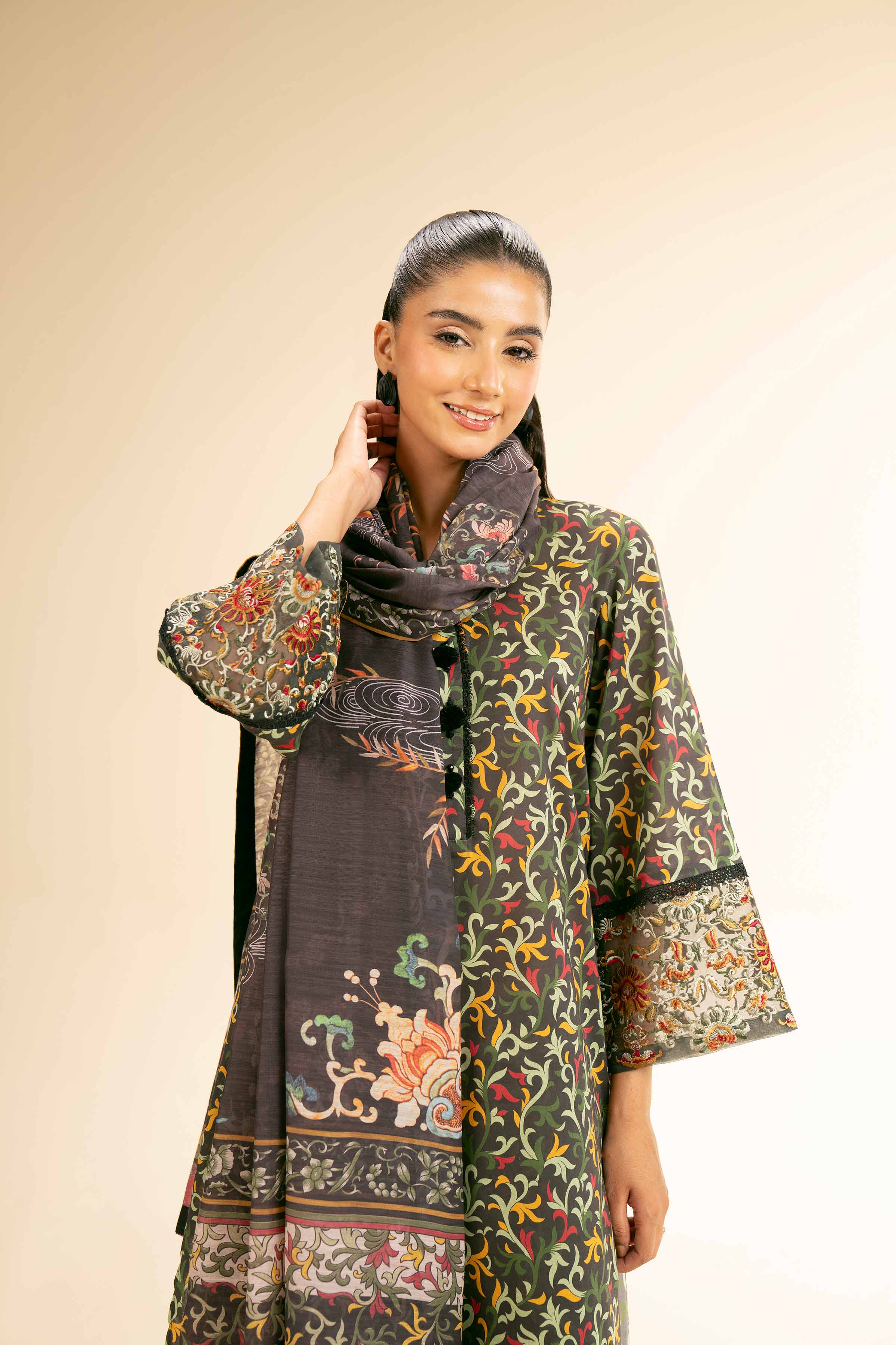 3 Piece - Printed Embroidered Suit - 42501314 for Women - Unstitched Collection | Nishat | Shop Online