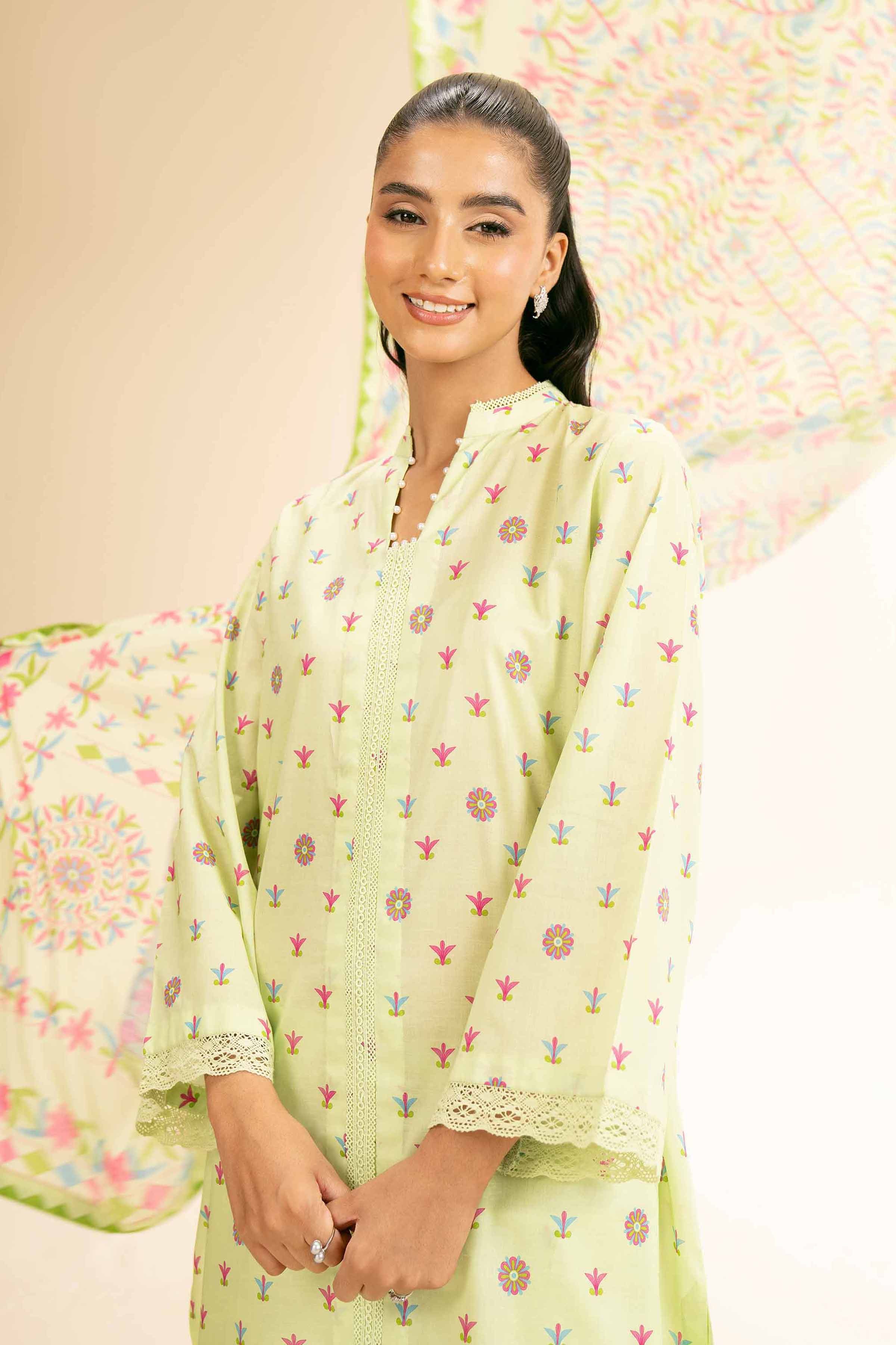 3 Piece - Printed Suit - 42501316 for Women - Unstitched Collection | Nishat | Shop Online
