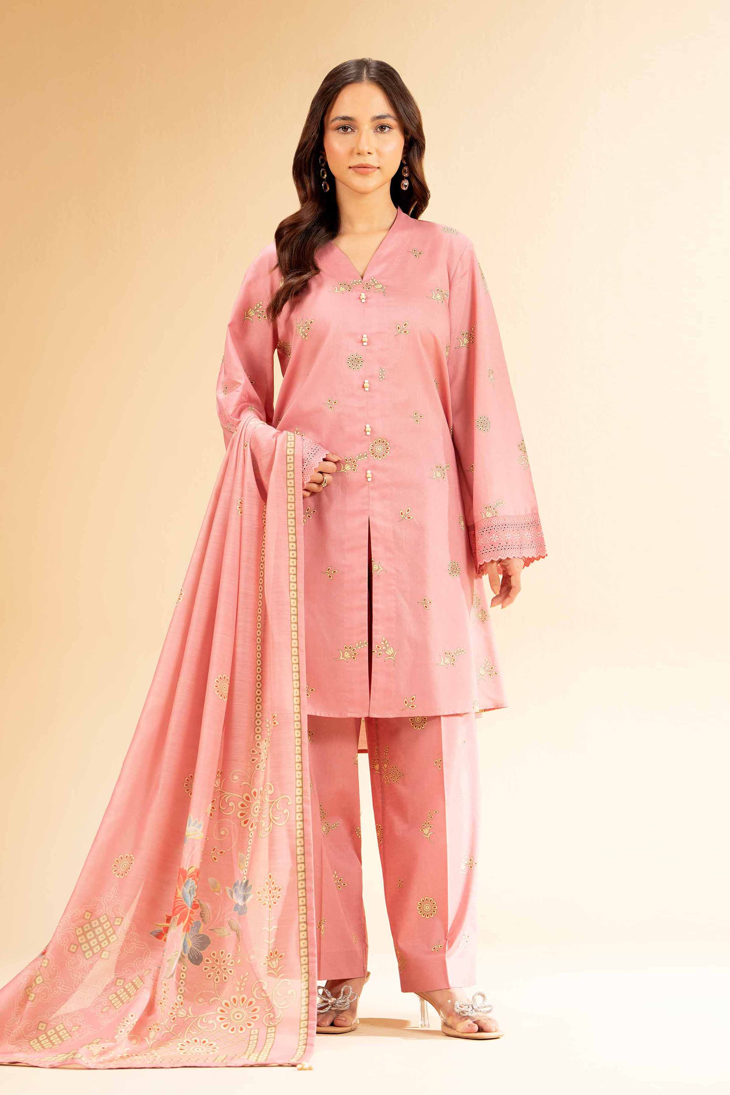 3 Piece - Printed Suit - 42501318 for Women - Unstitched Collection | Nishat | Shop Online