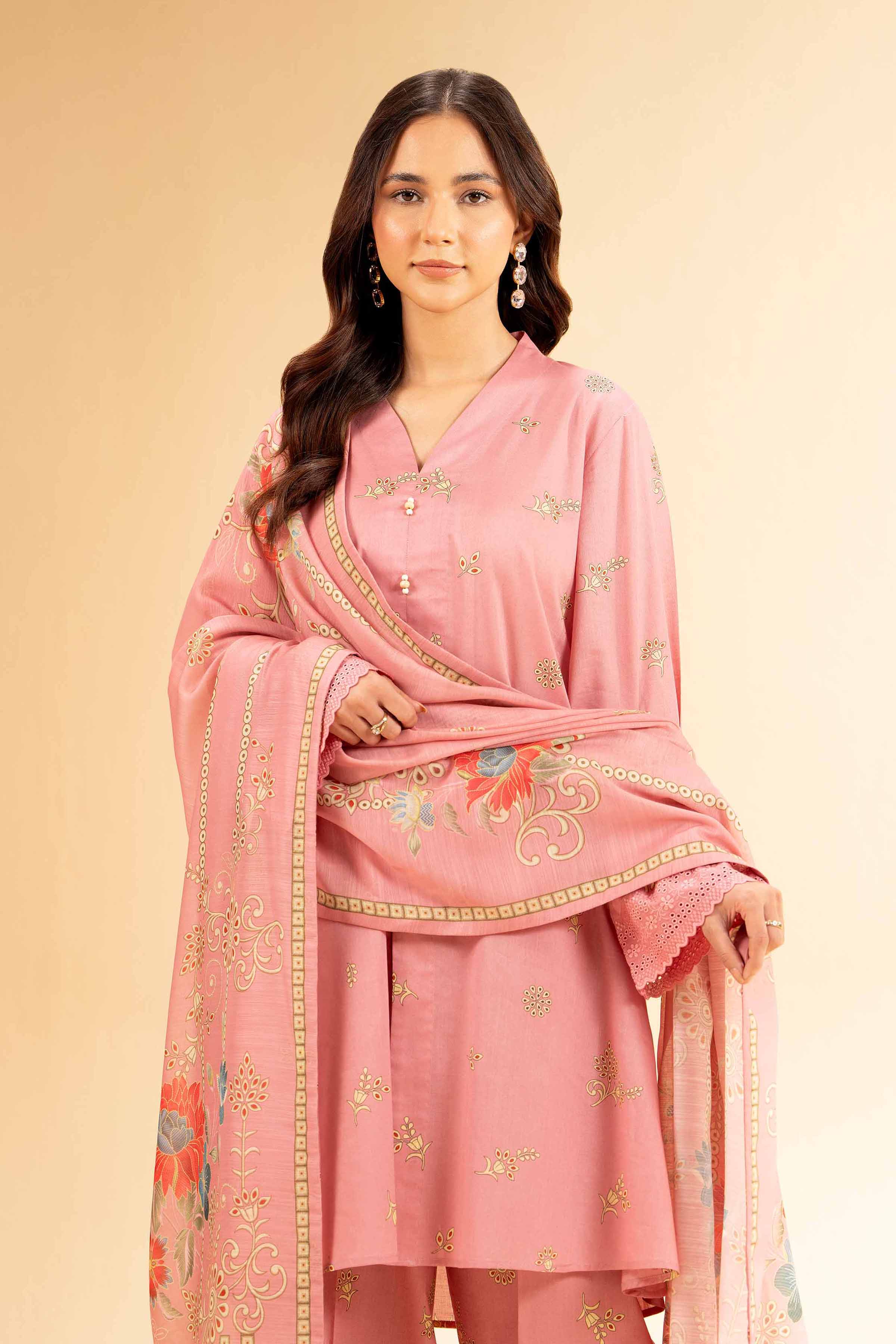 3 Piece - Printed Suit - 42501318 for Women - Unstitched Collection | Nishat | Shop Online