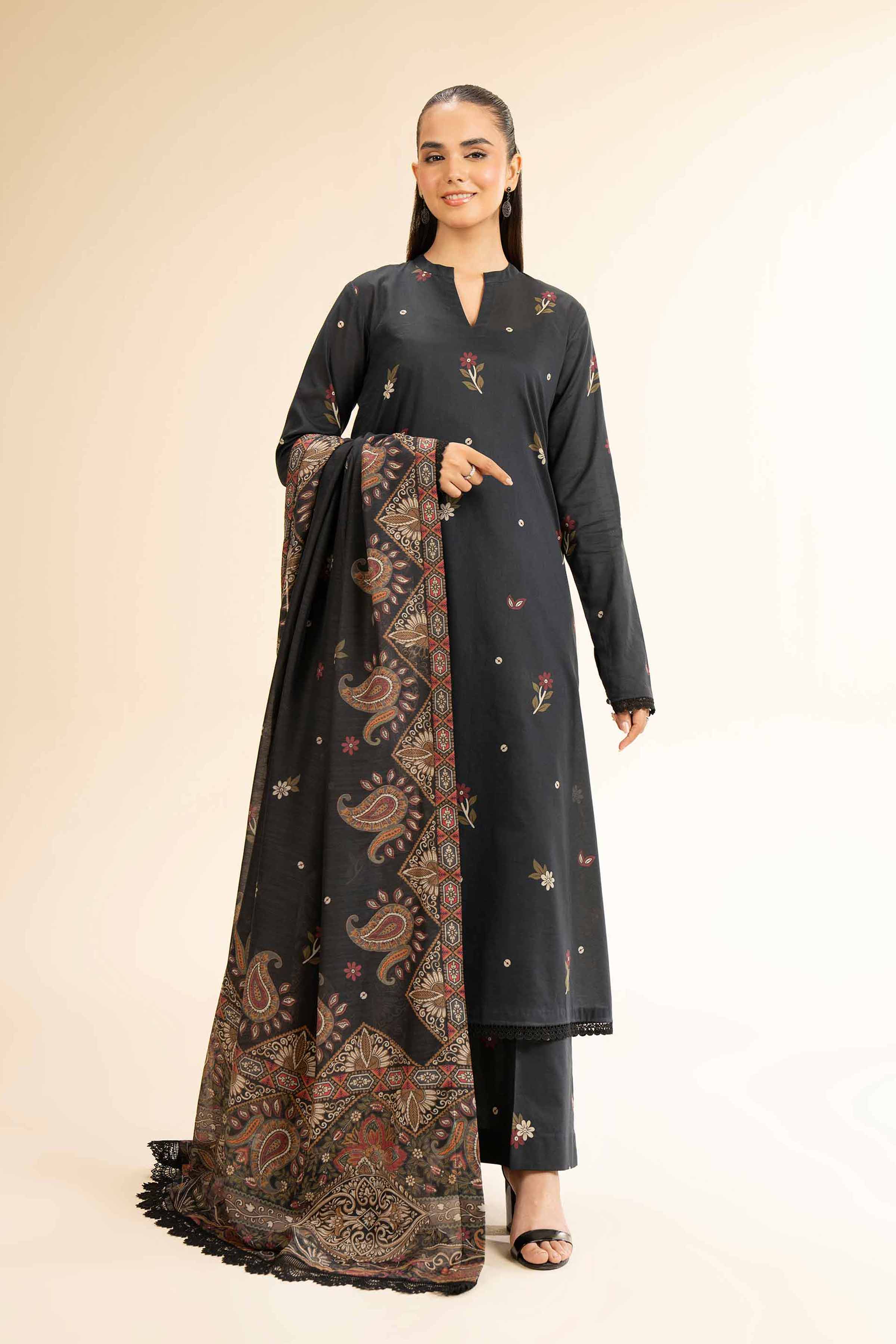 3 Piece - Printed Suit - 42501319 for Women - Unstitched Collection | Nishat | Shop Online
