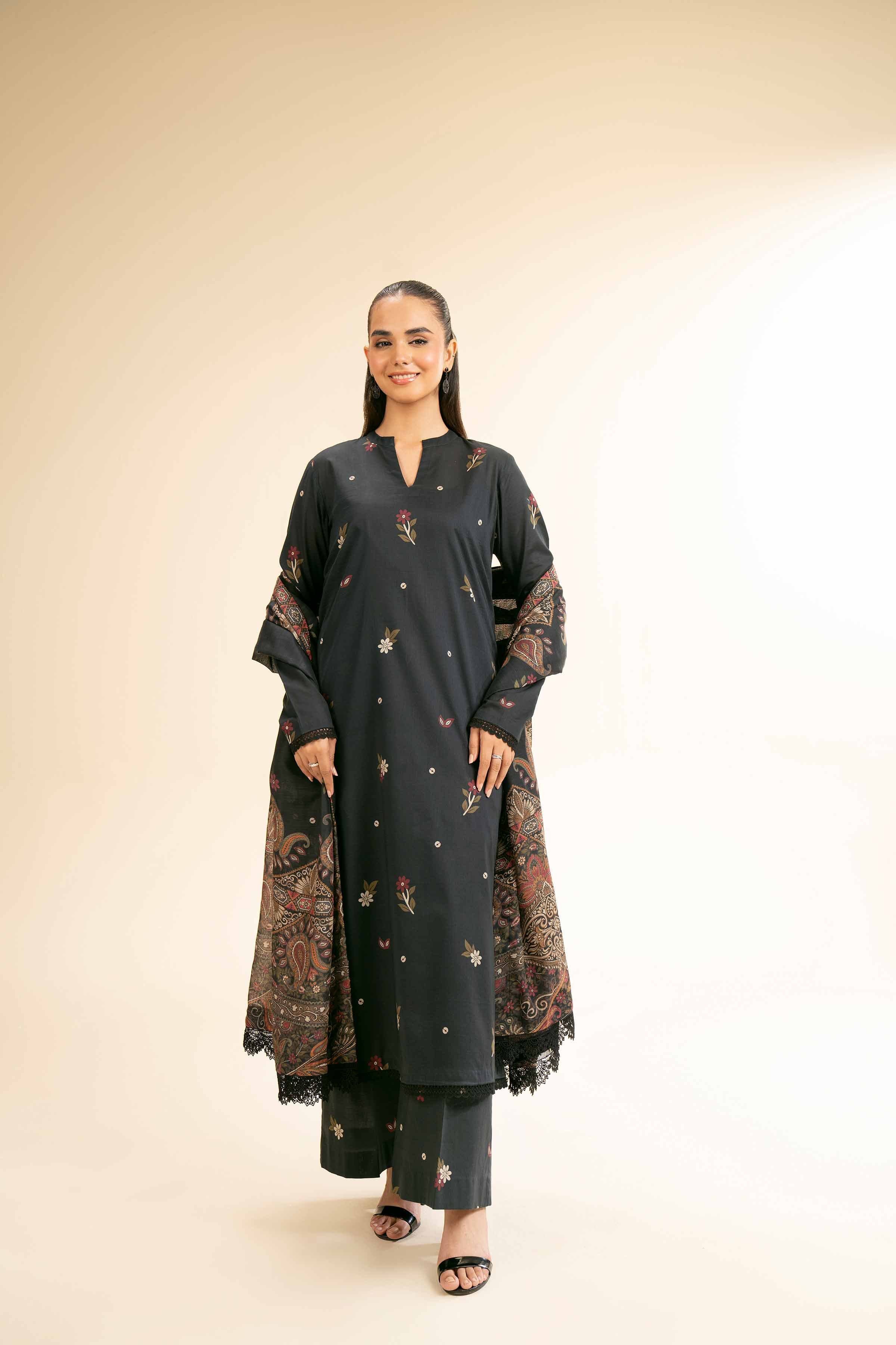3 Piece - Printed Suit - 42501319 for Women - Unstitched Collection | Nishat | Shop Online