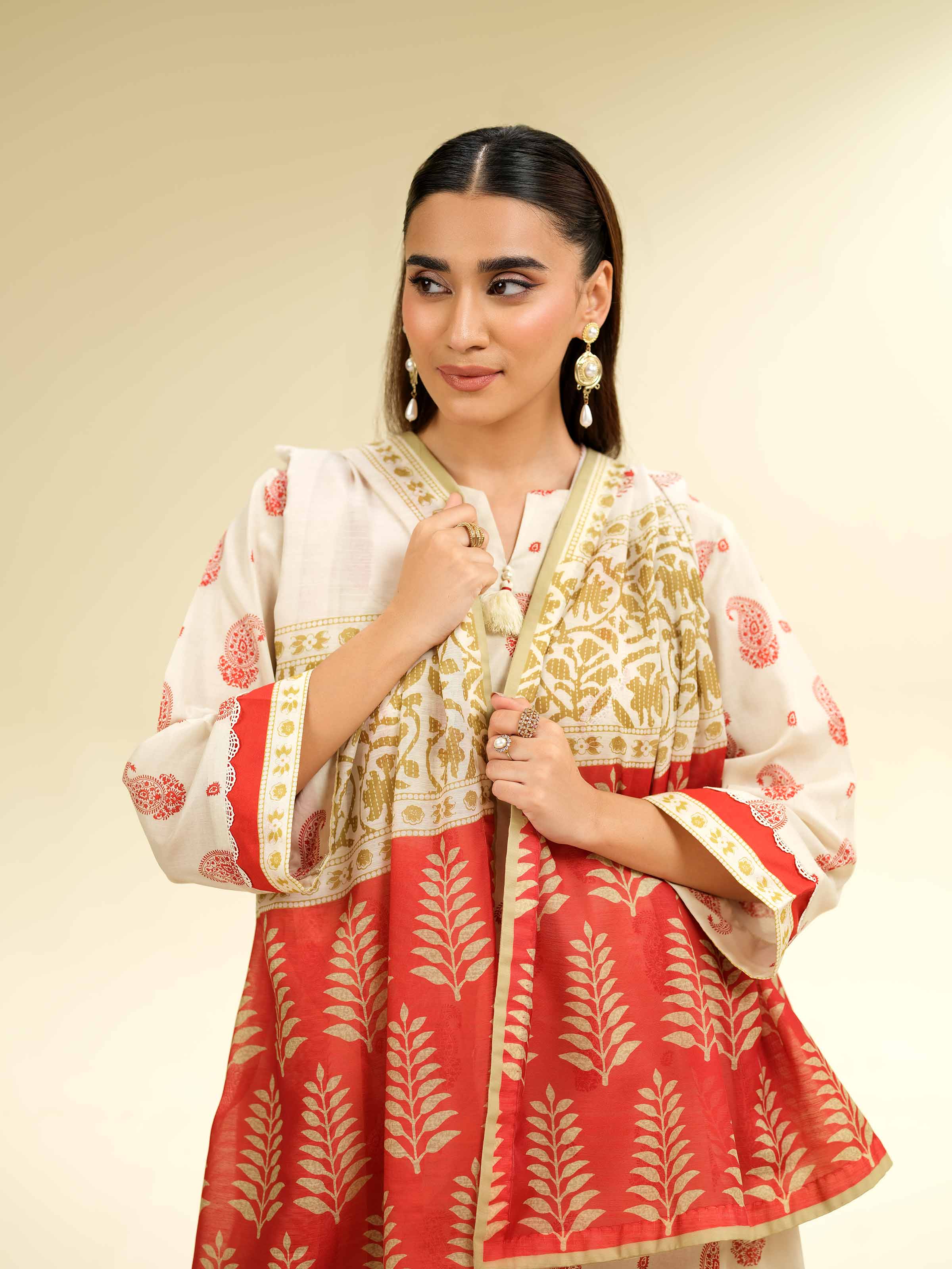 3 Piece - Printed Suit - 42501320 for Women - Unstitched Collection | Nishat | Shop Online