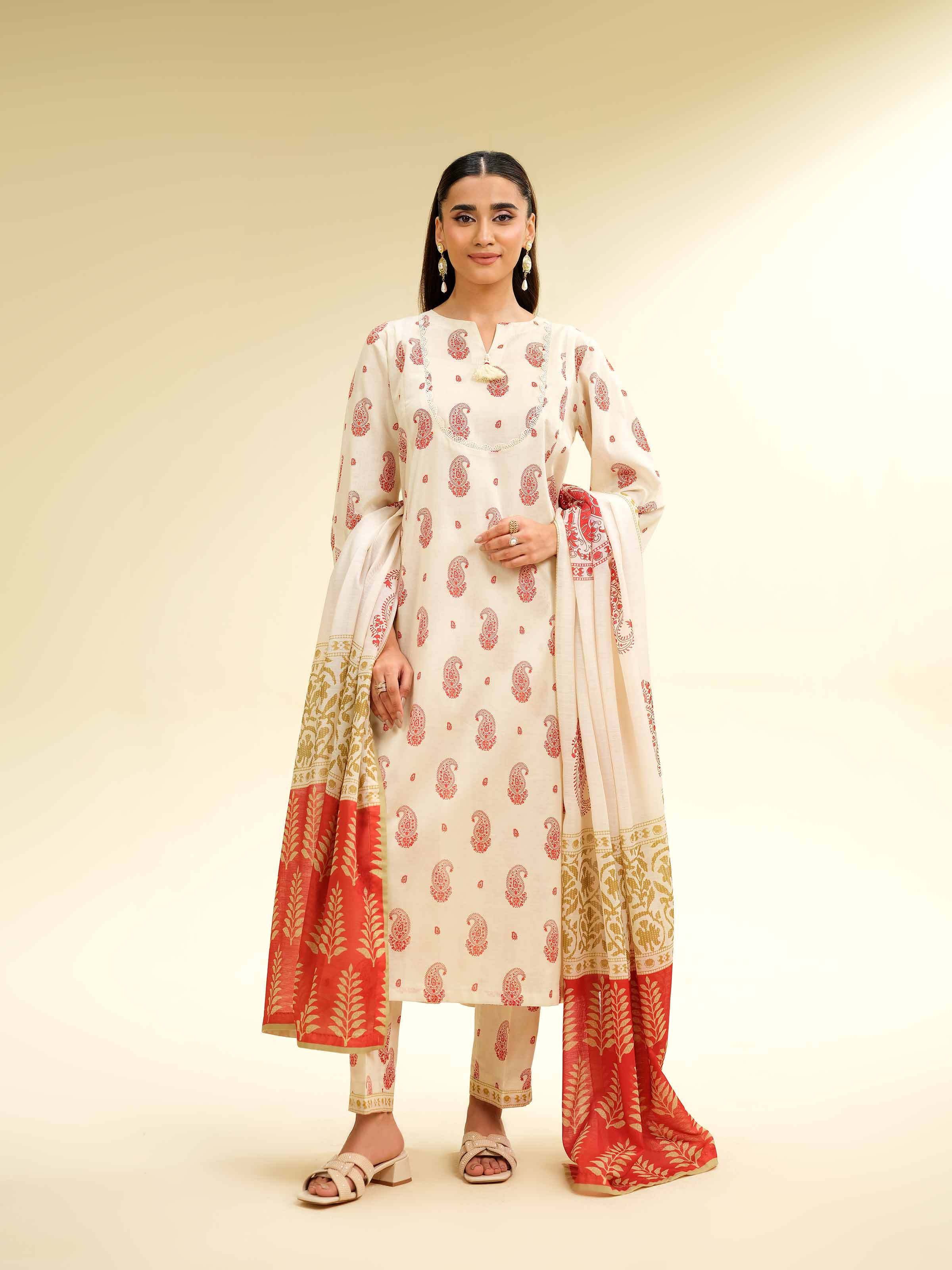 3 Piece - Printed Suit - 42501320 for Women - Unstitched Collection | Nishat | Shop Online