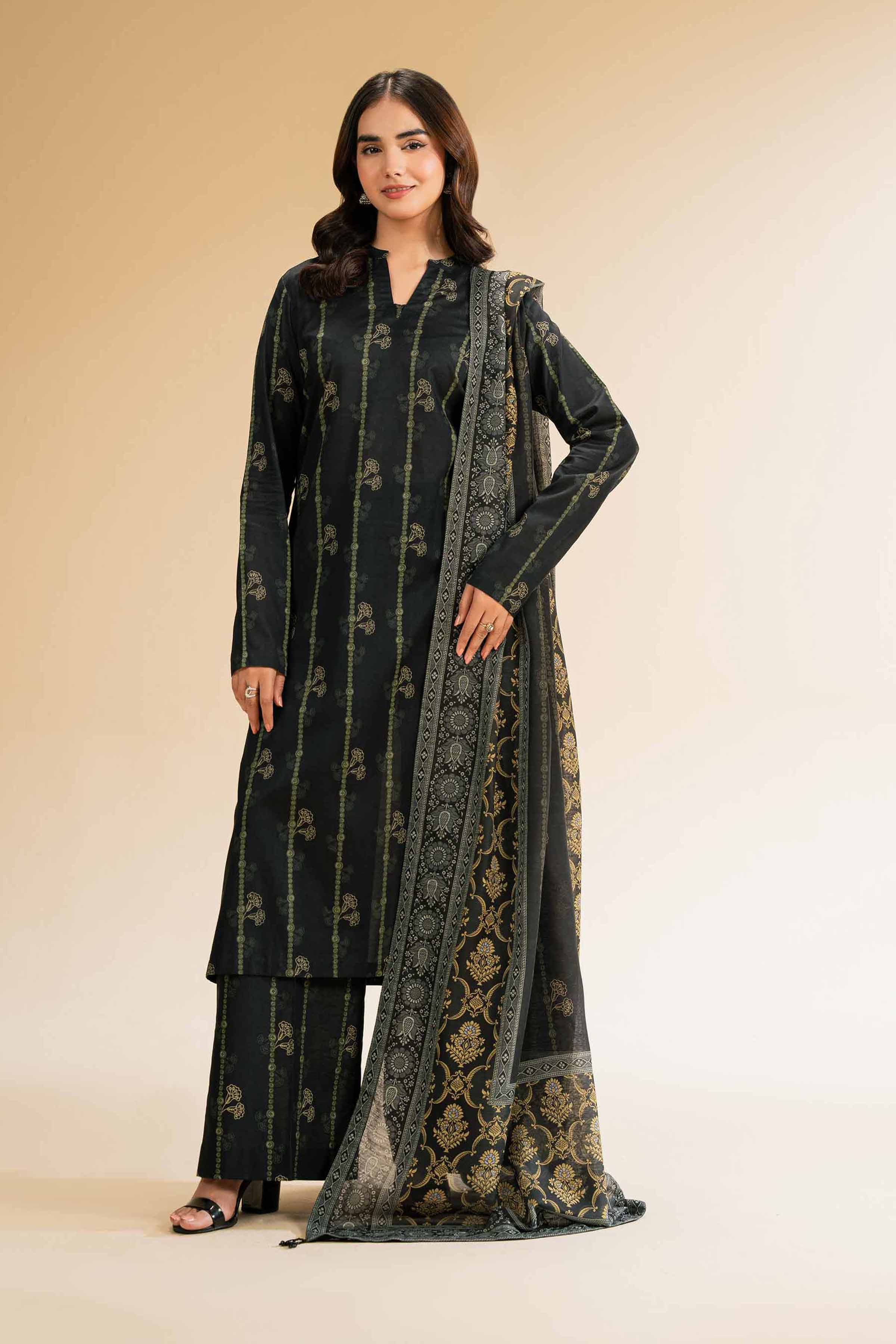 3 Piece - Printed Suit - 42501322 for Women - Unstitched Collection | Nishat | Shop Online