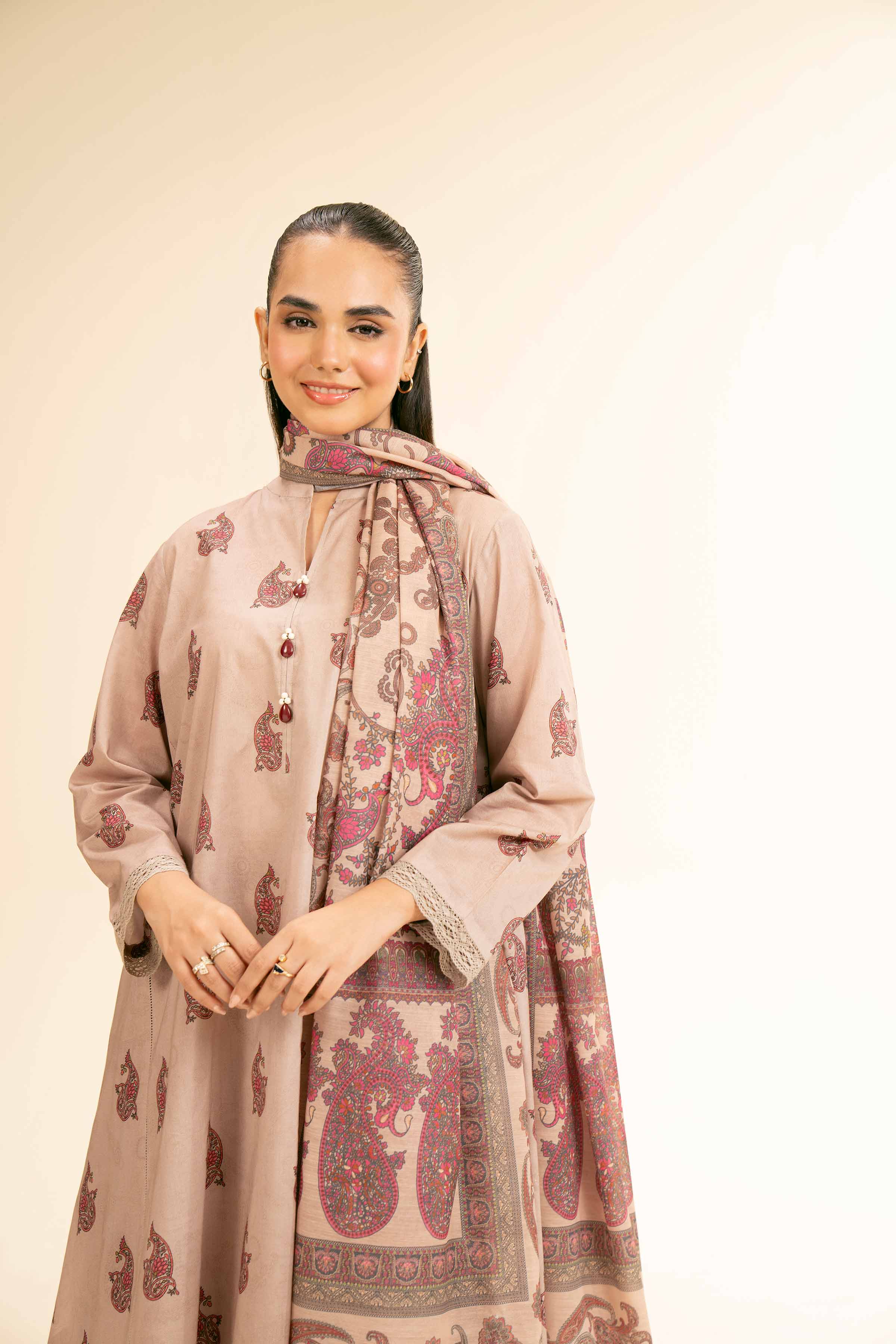 3 Piece - Printed Suit - 42501323 for Women - Unstitched Collection | Nishat | Shop Online