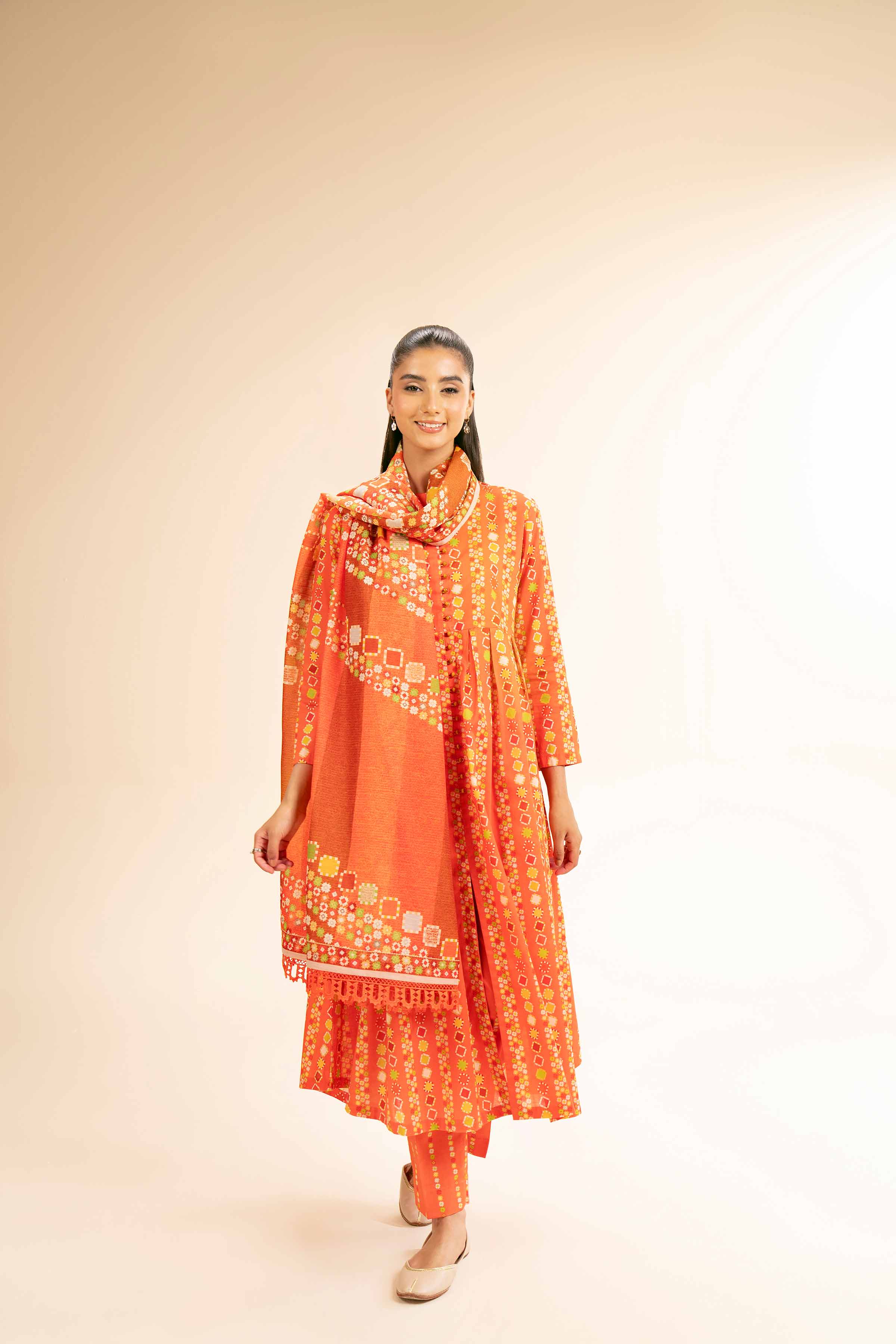 3 Piece - Printed Suit - 42501324 for Women - Unstitched Collection | Nishat | Shop Online