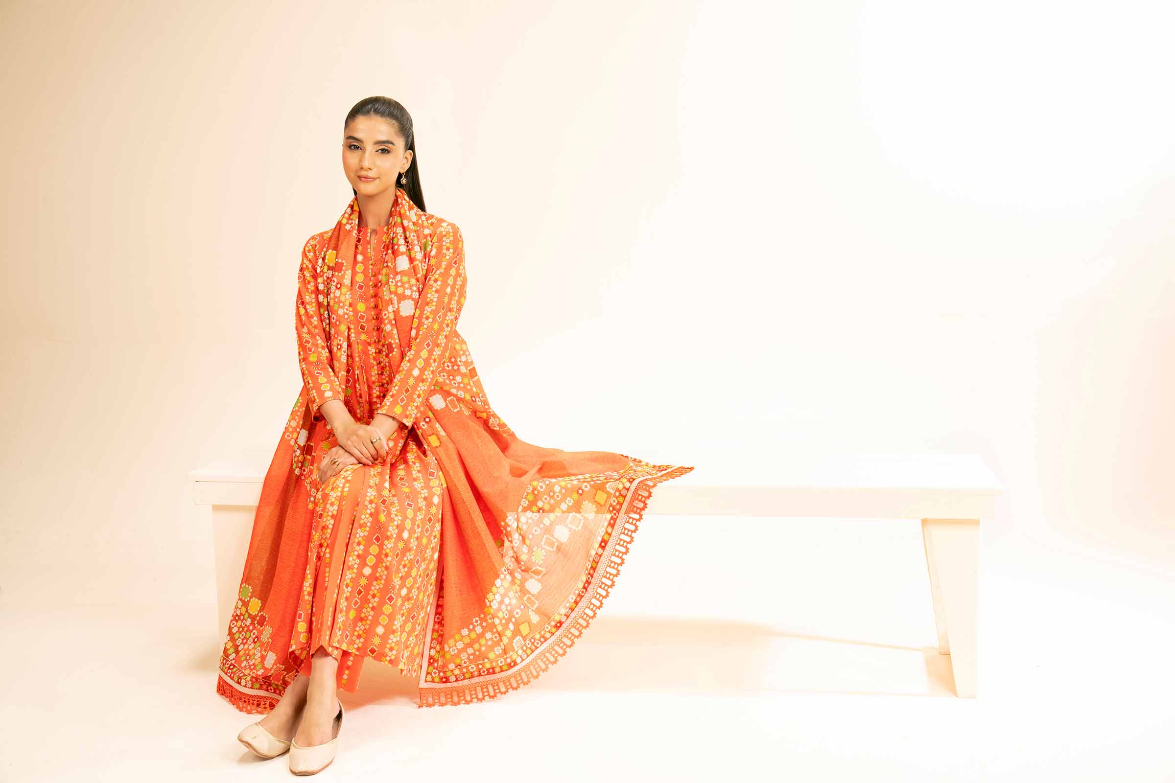 3 Piece - Printed Suit - 42501324 for Women - Unstitched Collection | Nishat | Shop Online