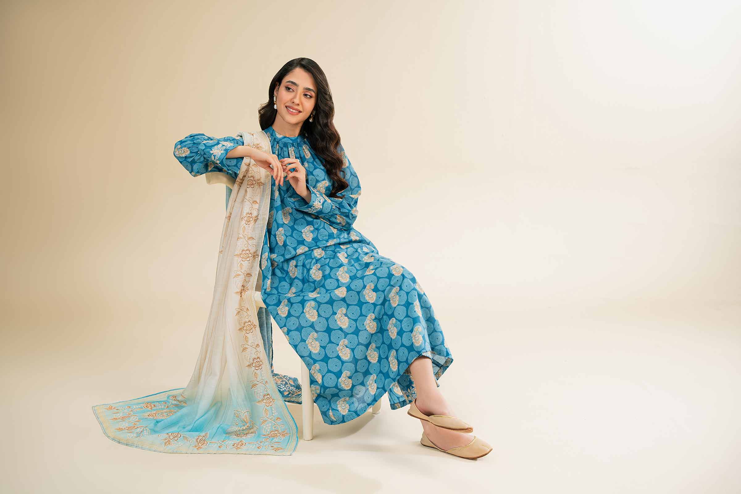 3 Piece - Printed Suit - 42501325 for Women - Unstitched Collection | Nishat | Shop Online