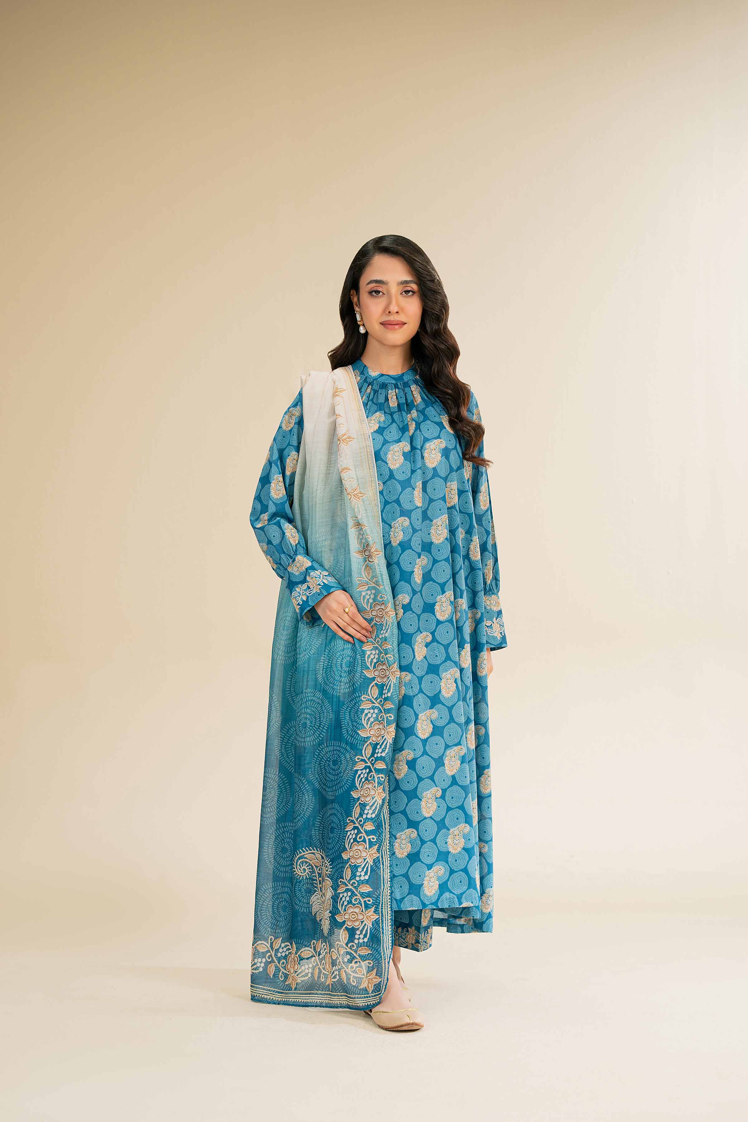 3 Piece - Printed Suit - 42501325 for Women - Unstitched Collection | Nishat | Shop Online
