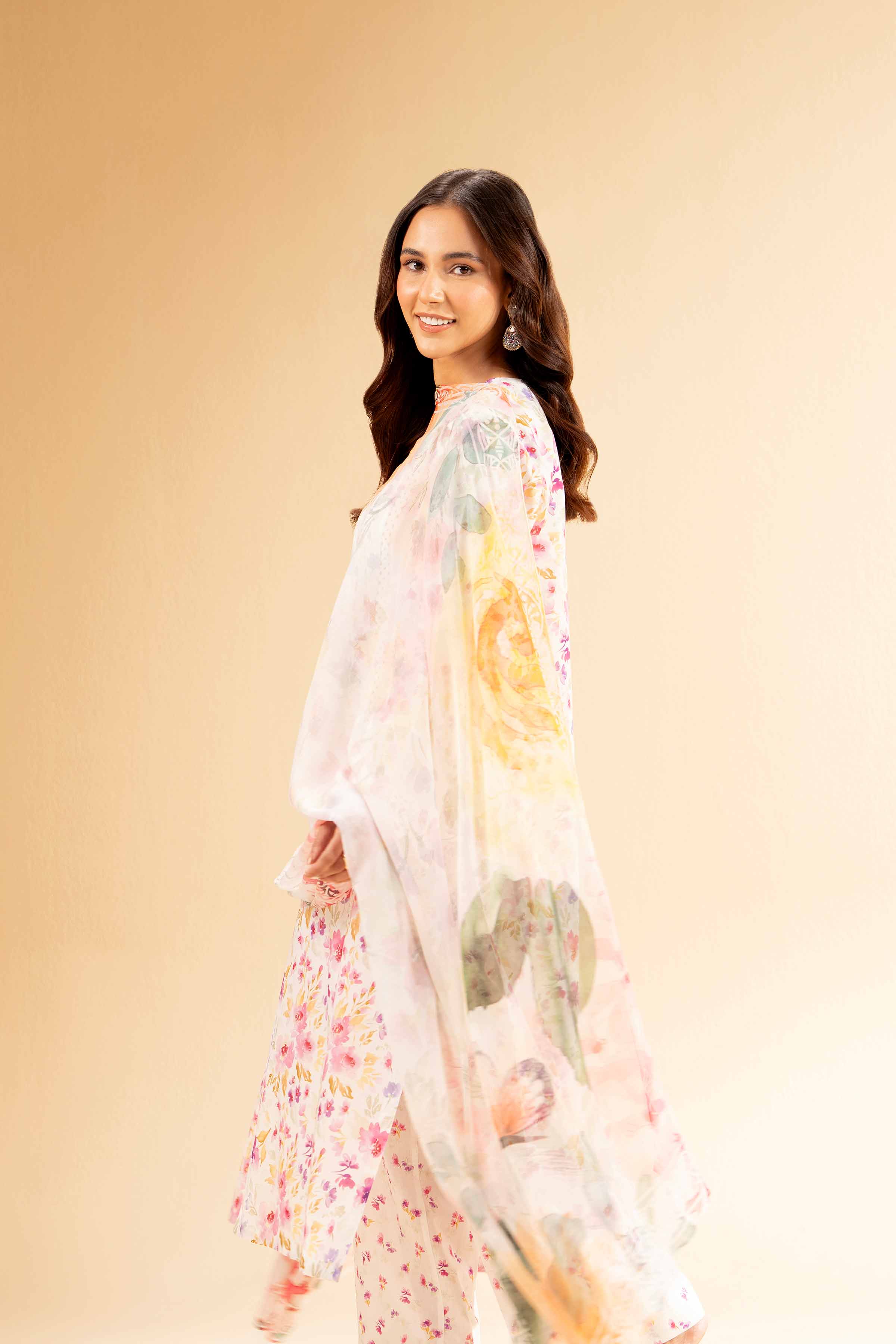 3 Piece - Printed With Laces Suit - 42501328 for Women - Unstitched Collection | Nishat | Shop Online