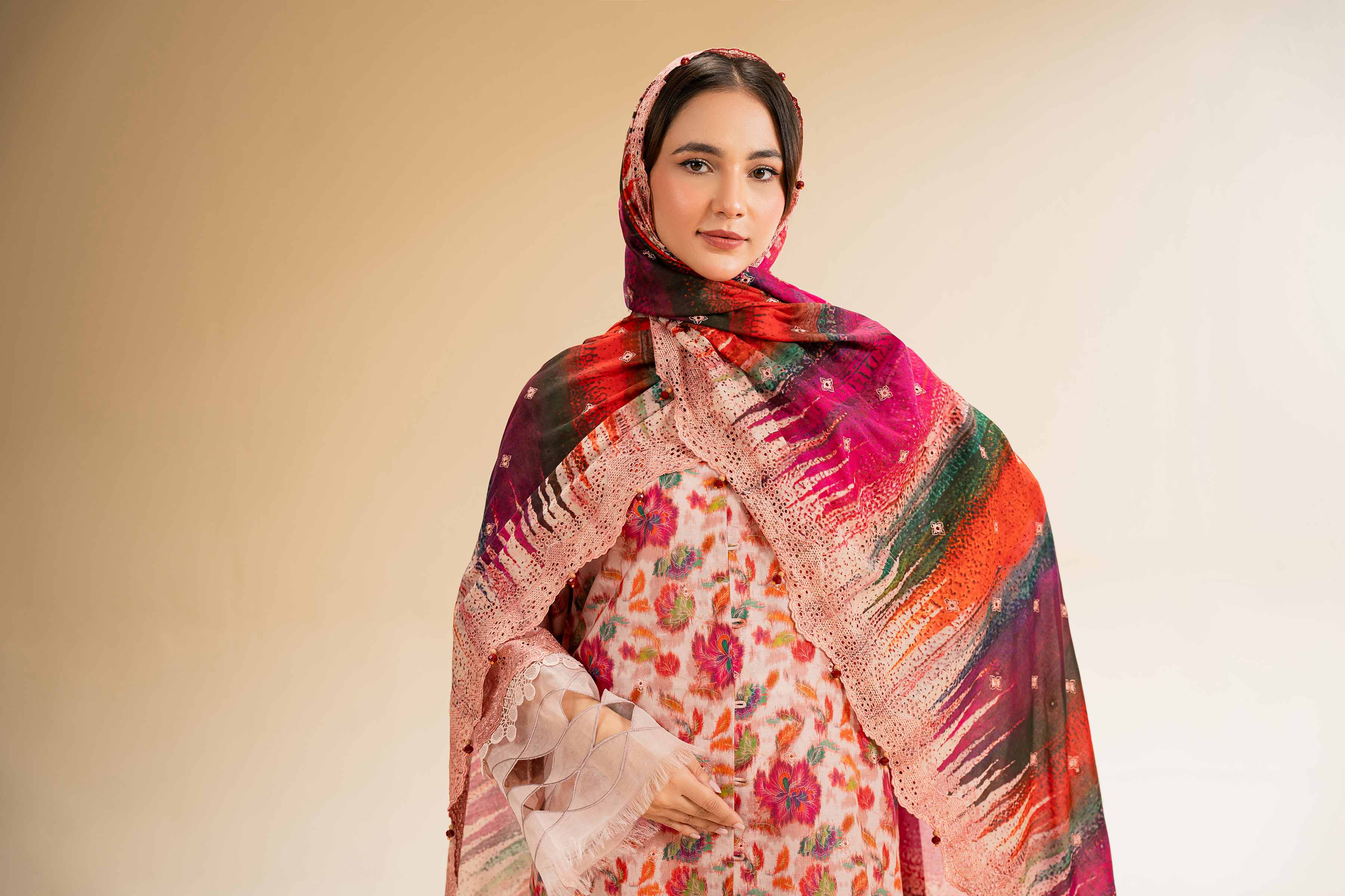 3 Piece - Digital Printed Embroidered Suit - 42501336 for Women - Unstitched Collection | Nishat | Shop Online