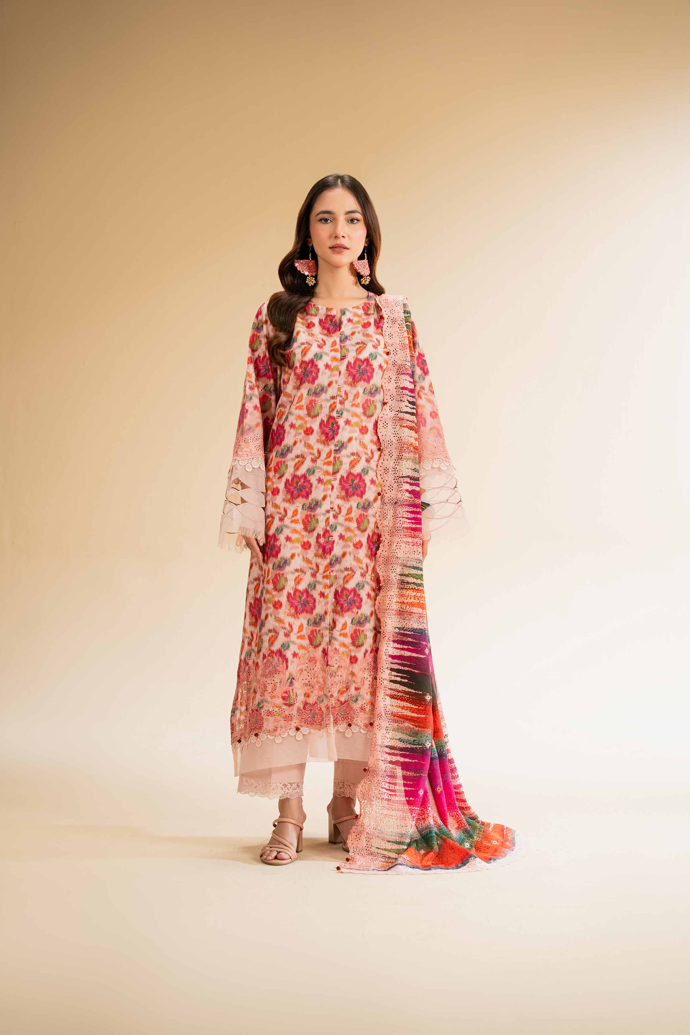 3 Piece - Digital Printed Embroidered Suit - 42501336 for Women - Unstitched Collection | Nishat | Shop Online