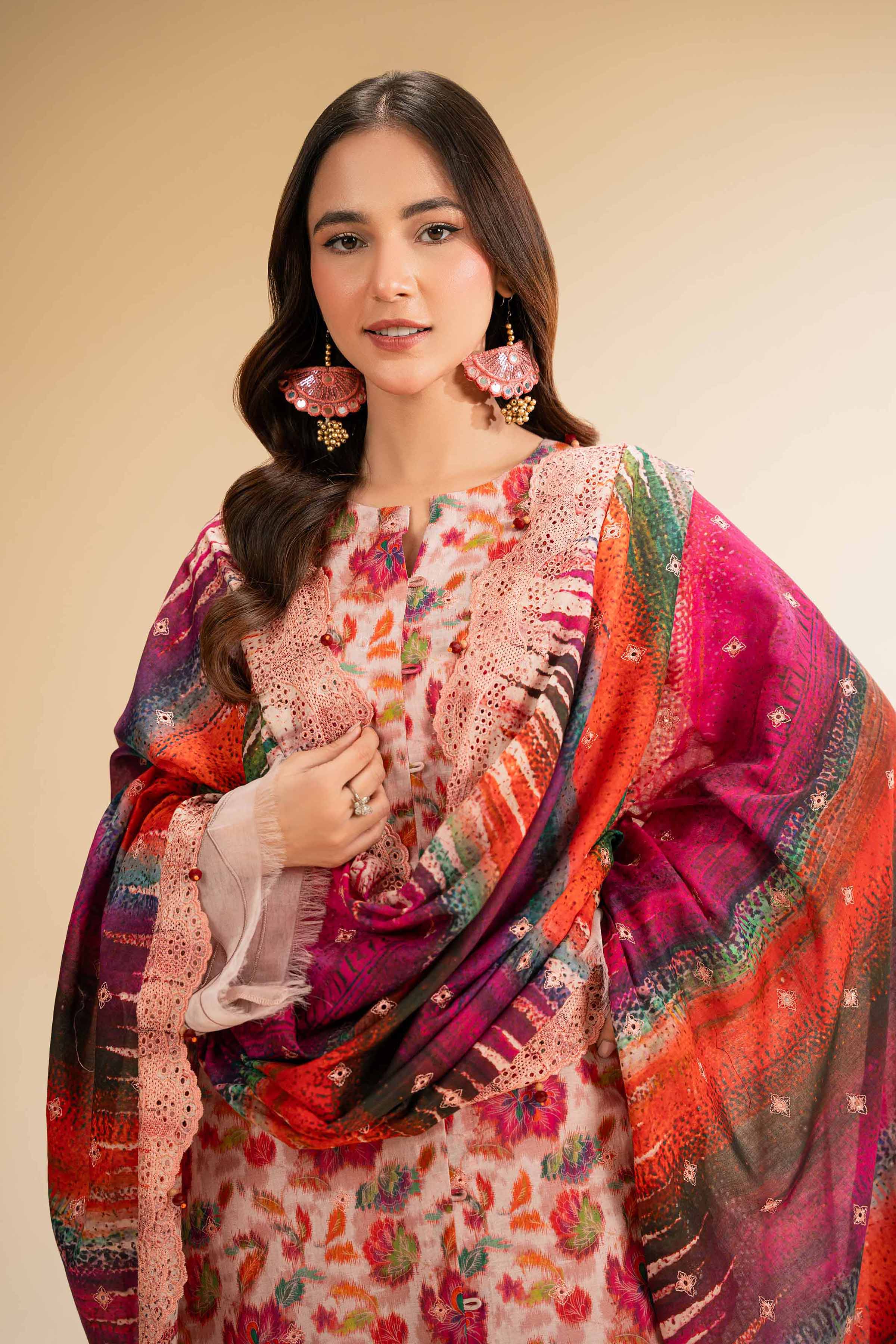 3 Piece - Digital Printed Embroidered Suit - 42501336 for Women - Unstitched Collection | Nishat | Shop Online