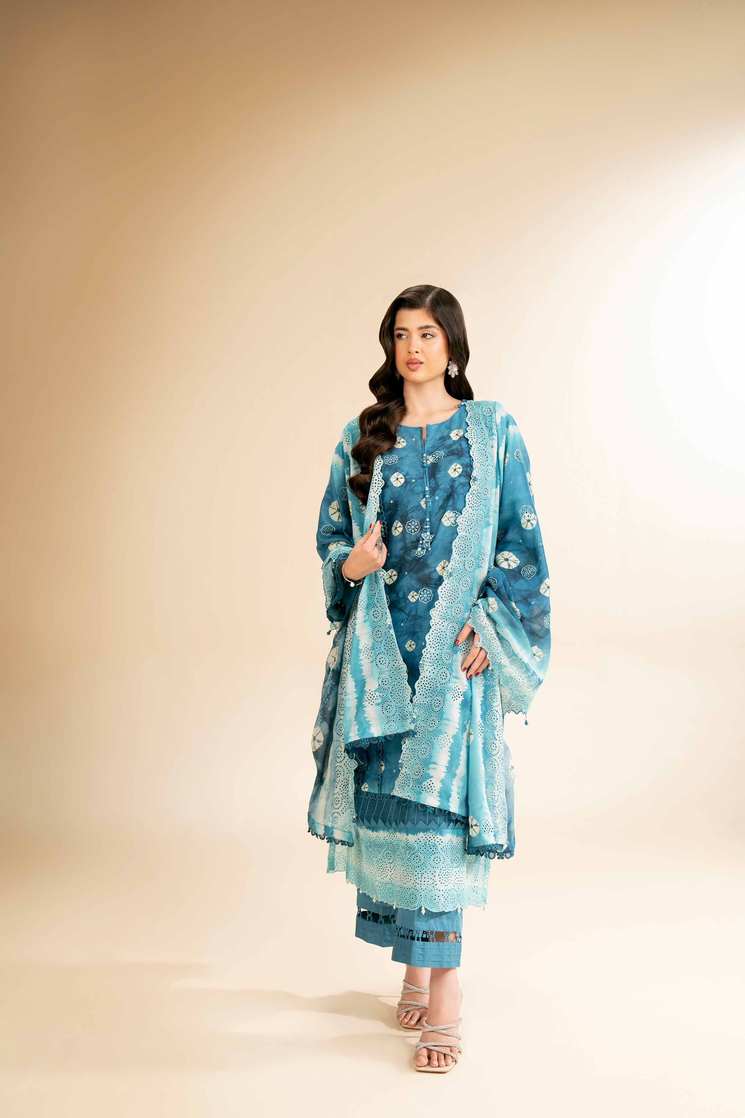 3 Piece - Digital Printed Embroidered Suit - 42501338 for Women - Unstitched Collection | Nishat | Shop Online