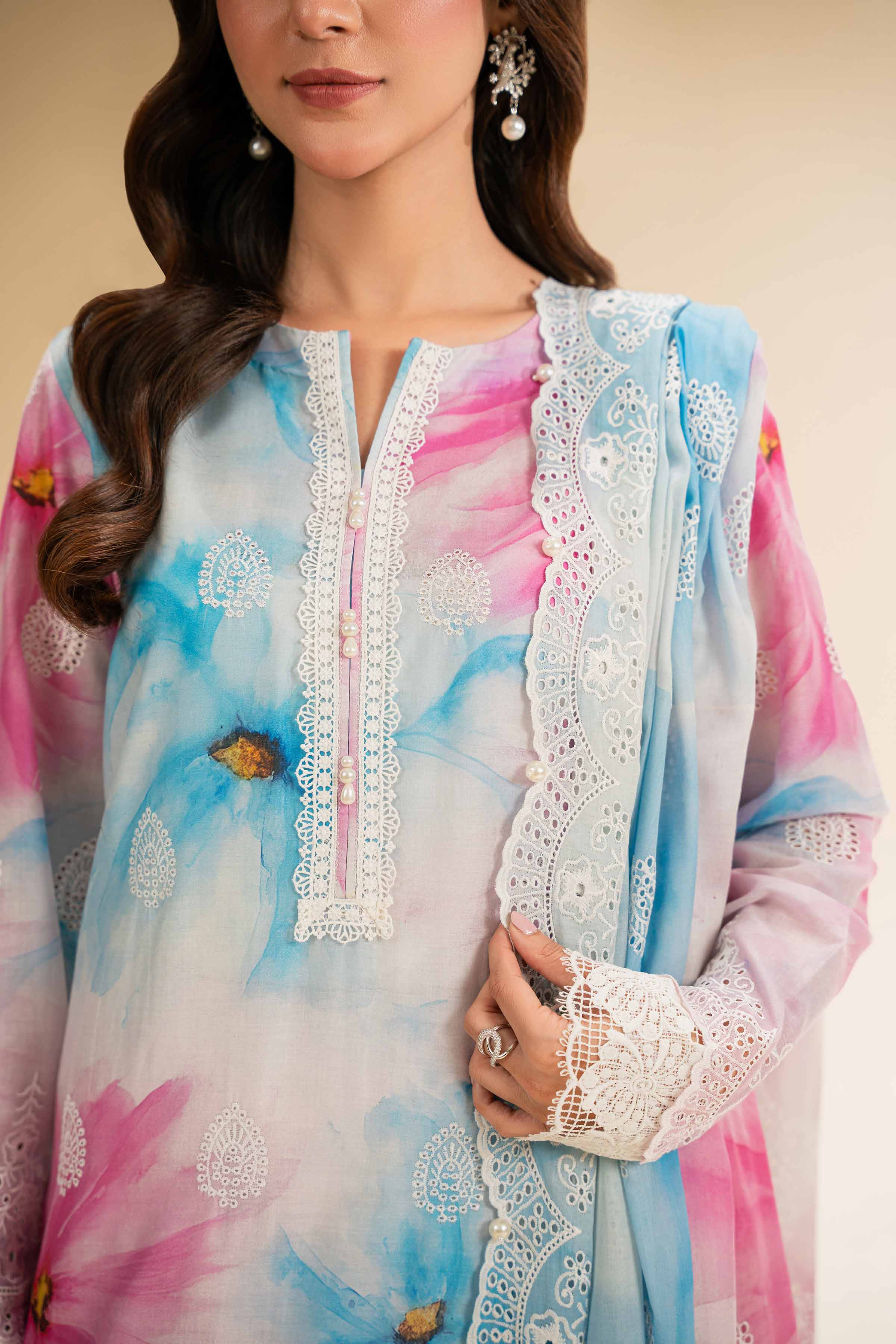 3 Piece - Digital Printed Embroidered Suit - 42501339 for Women - Unstitched Collection | Nishat | Shop Online