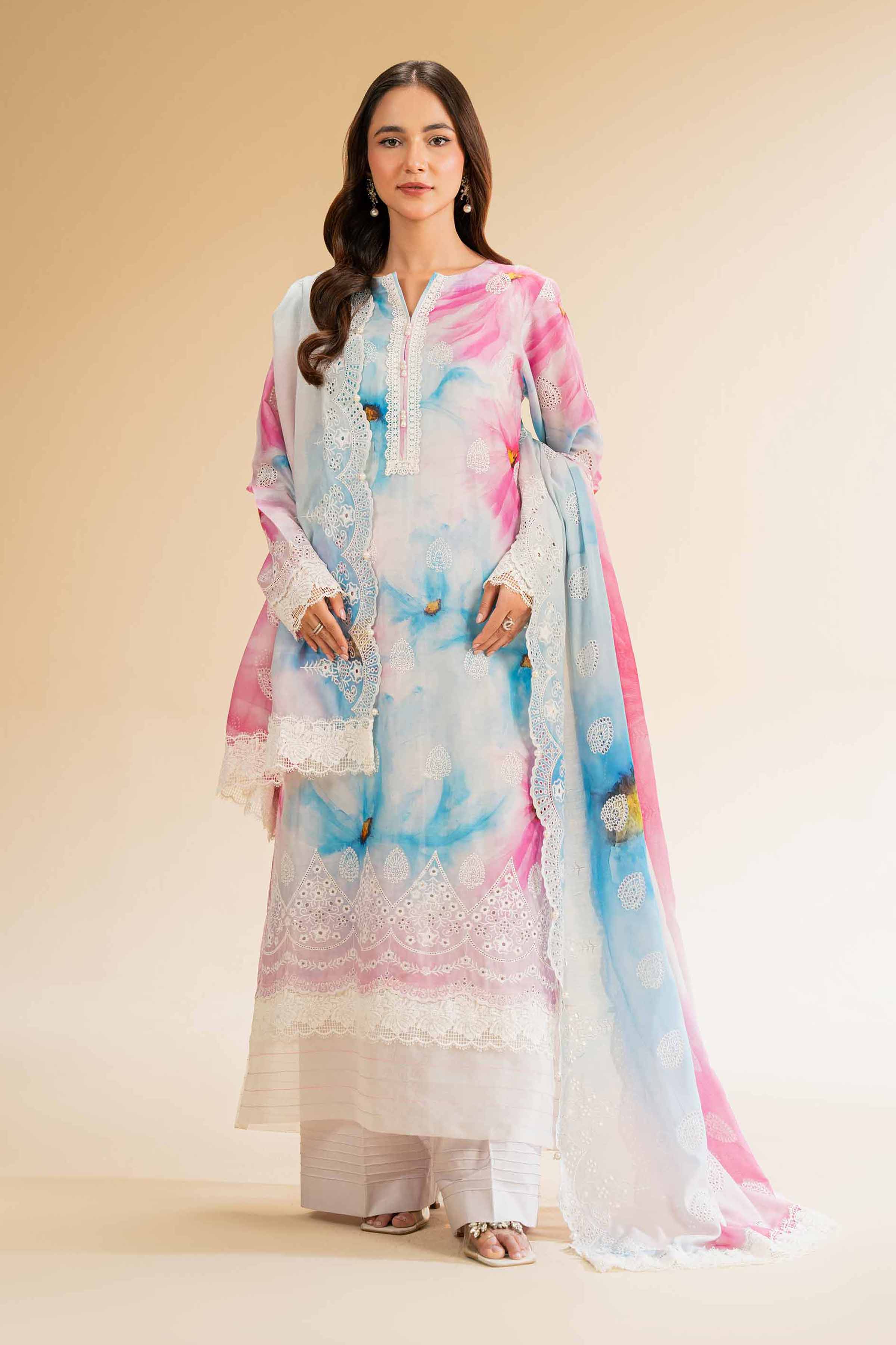 3 Piece - Digital Printed Embroidered Suit - 42501339 for Women - Unstitched Collection | Nishat | Shop Online