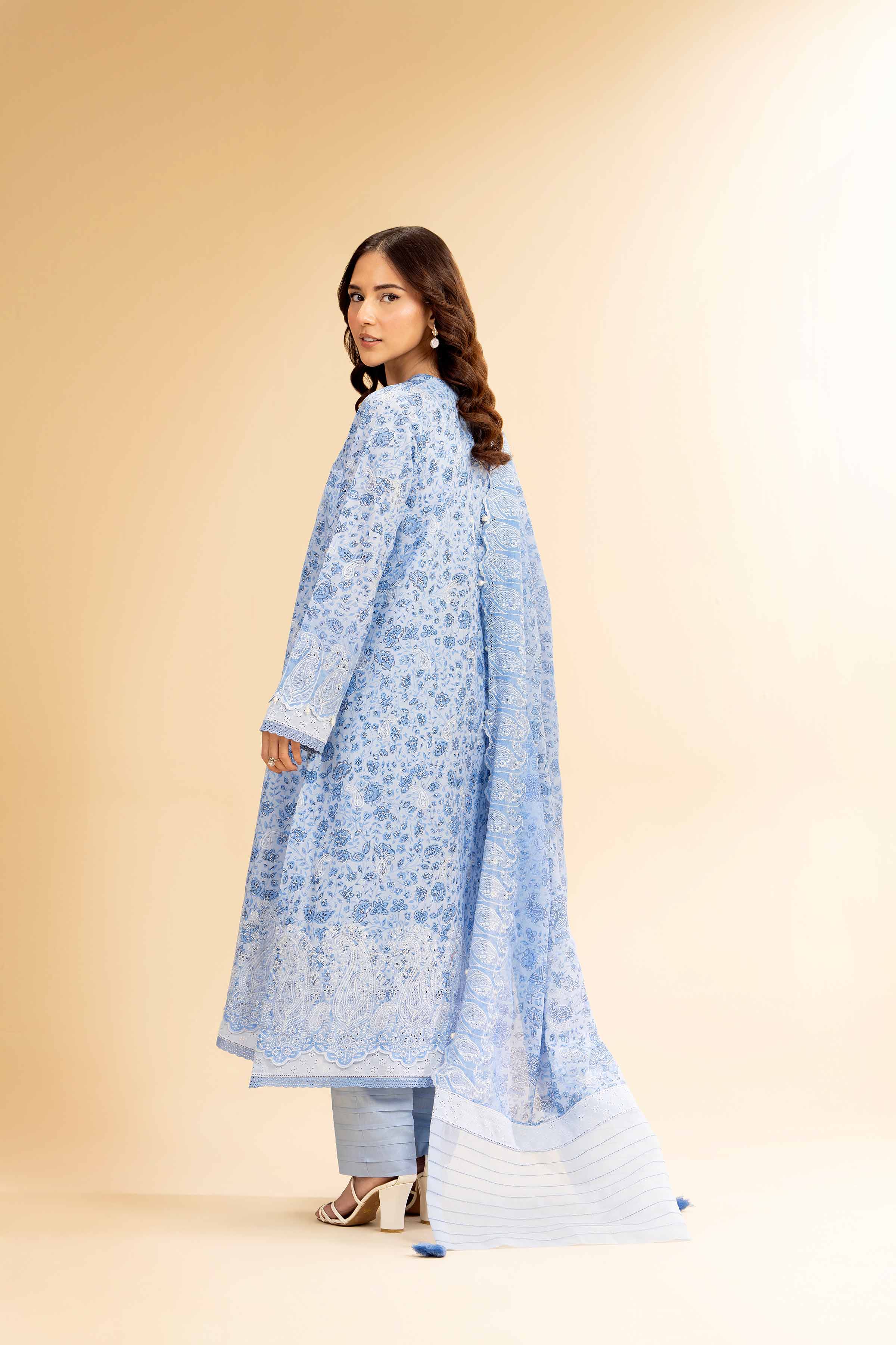 3 Piece - Digital Printed Embroidered Suit - 42501341 for Women - Unstitched Collection | Nishat | Shop Online