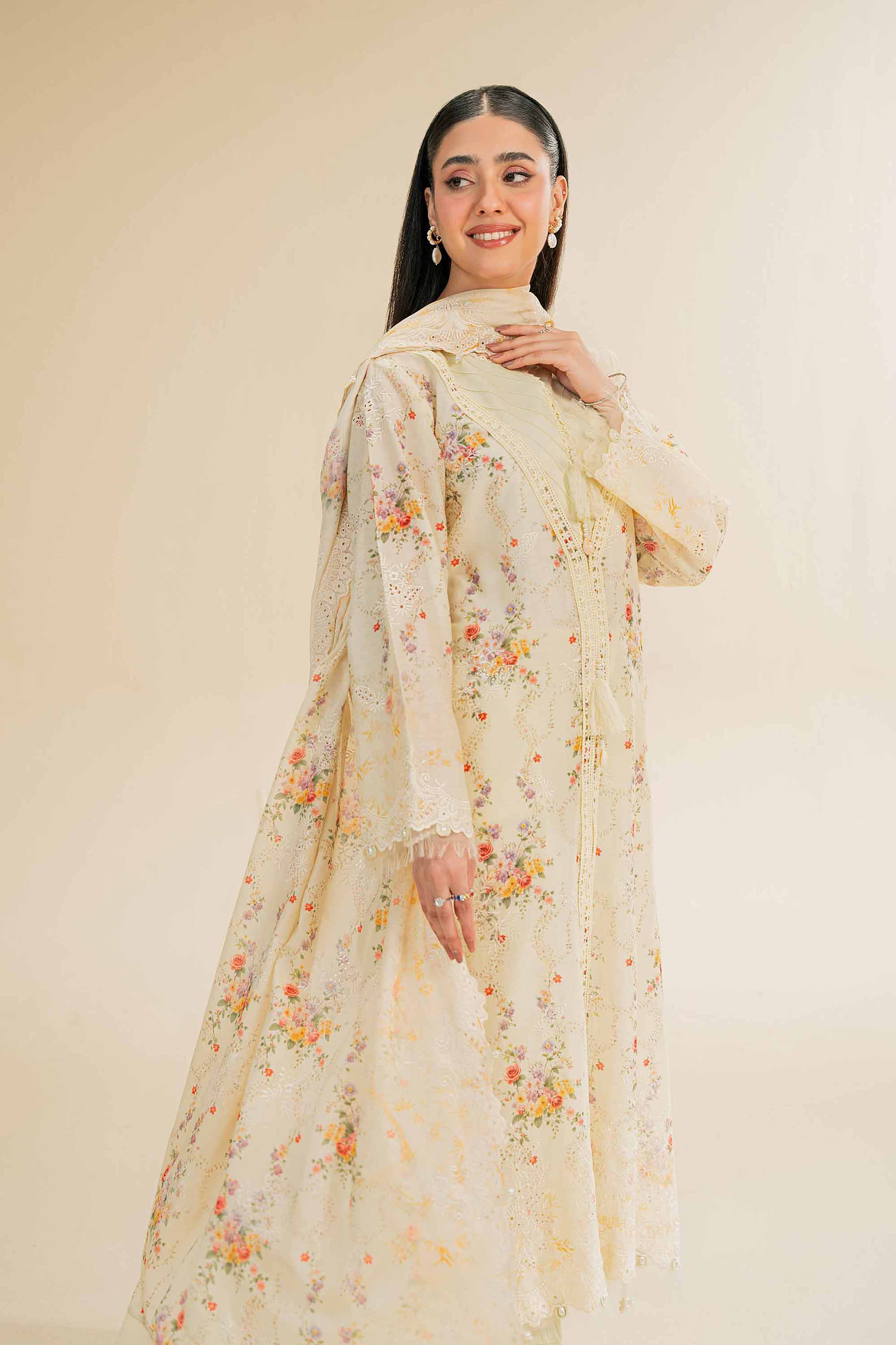 3 Piece - Digital Printed Embroidered Suit - 42501343 for Women - Unstitched Collection | Nishat | Shop Online
