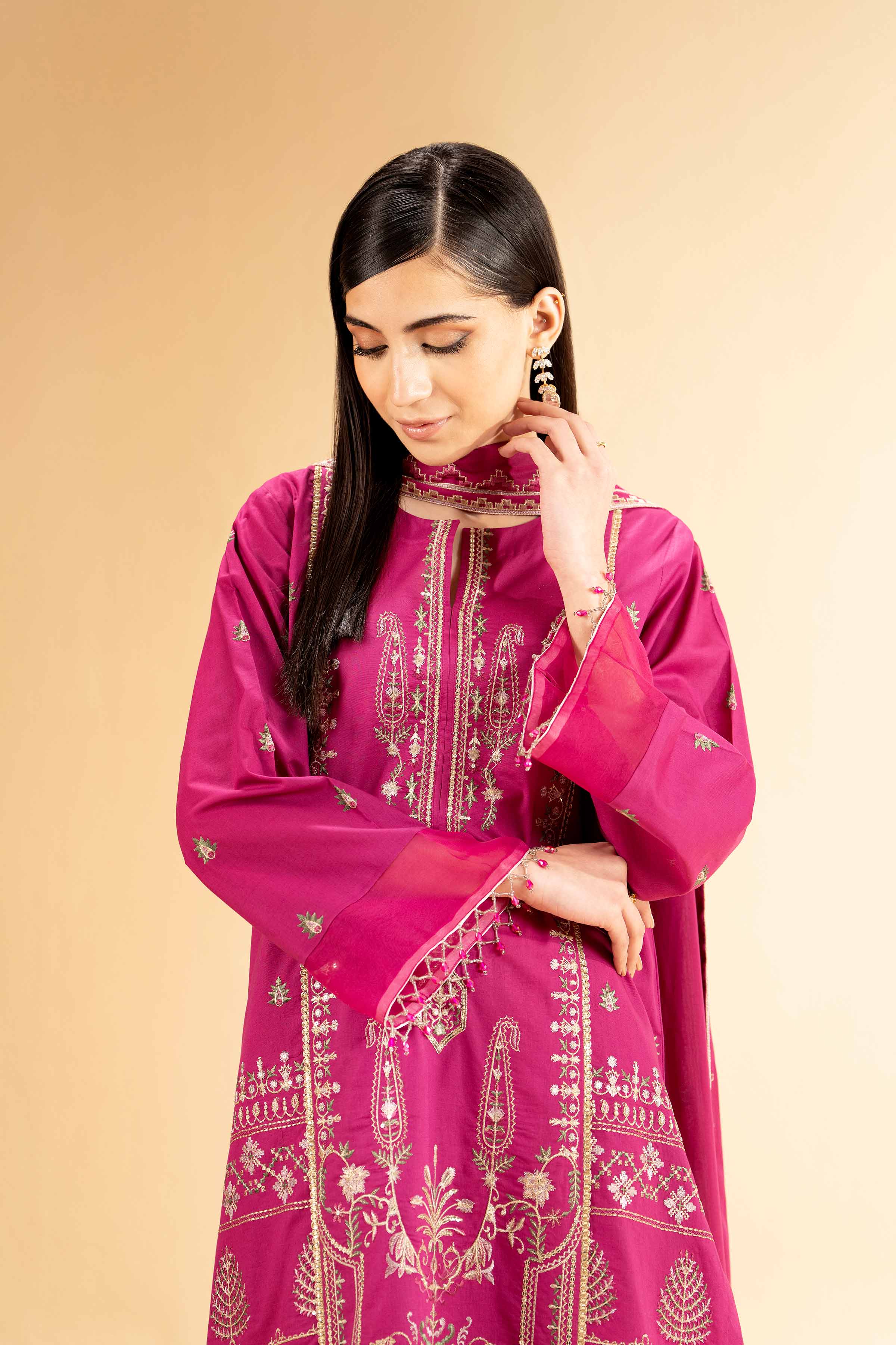3 Piece - Dyed Embroidered Suit - 42501346 for Women - Unstitched Collection | Nishat | Shop Online