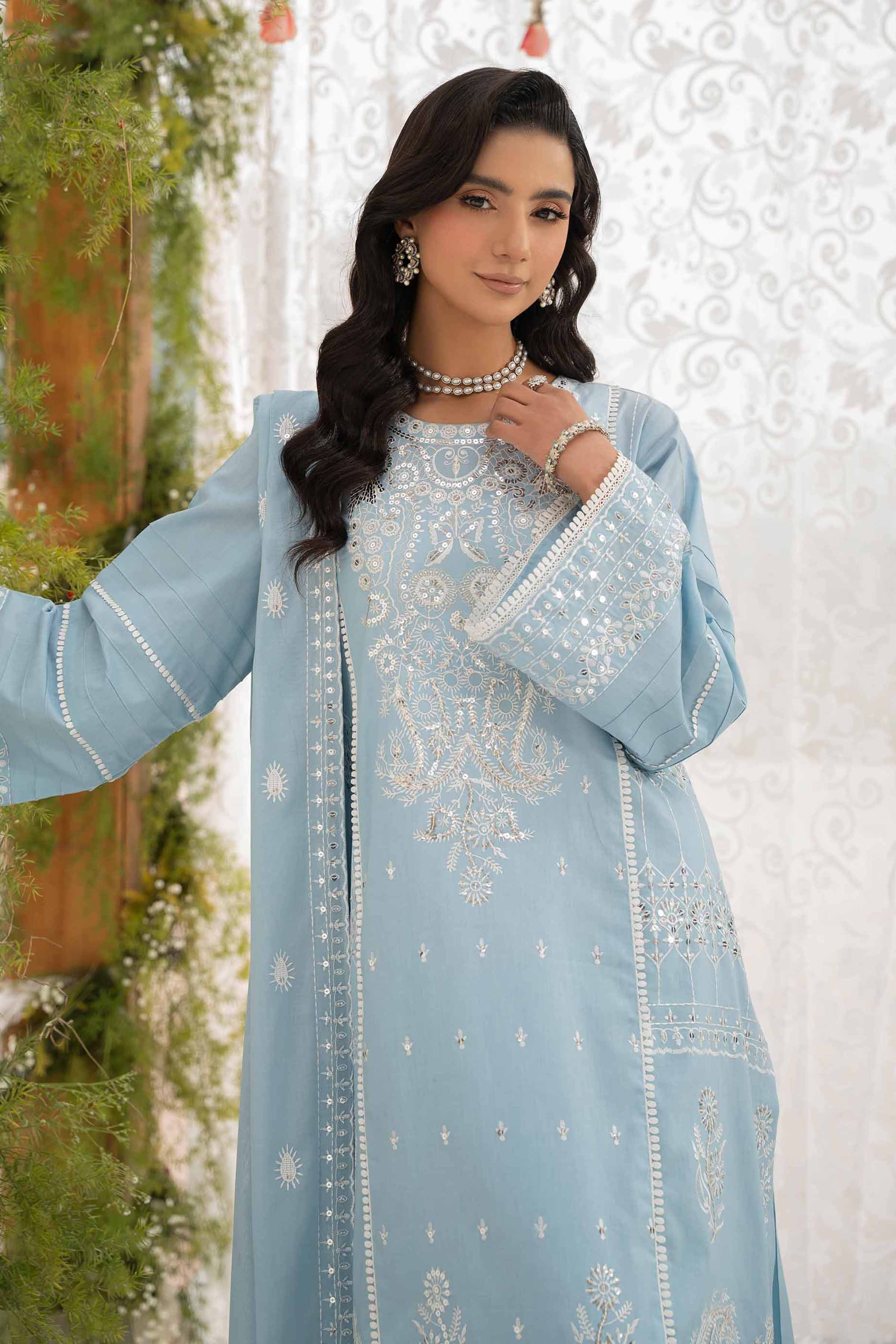 3 Piece - Dyed Embroidered Suit - 42501347 for Women - Unstitched Collection | Nishat | Shop Online