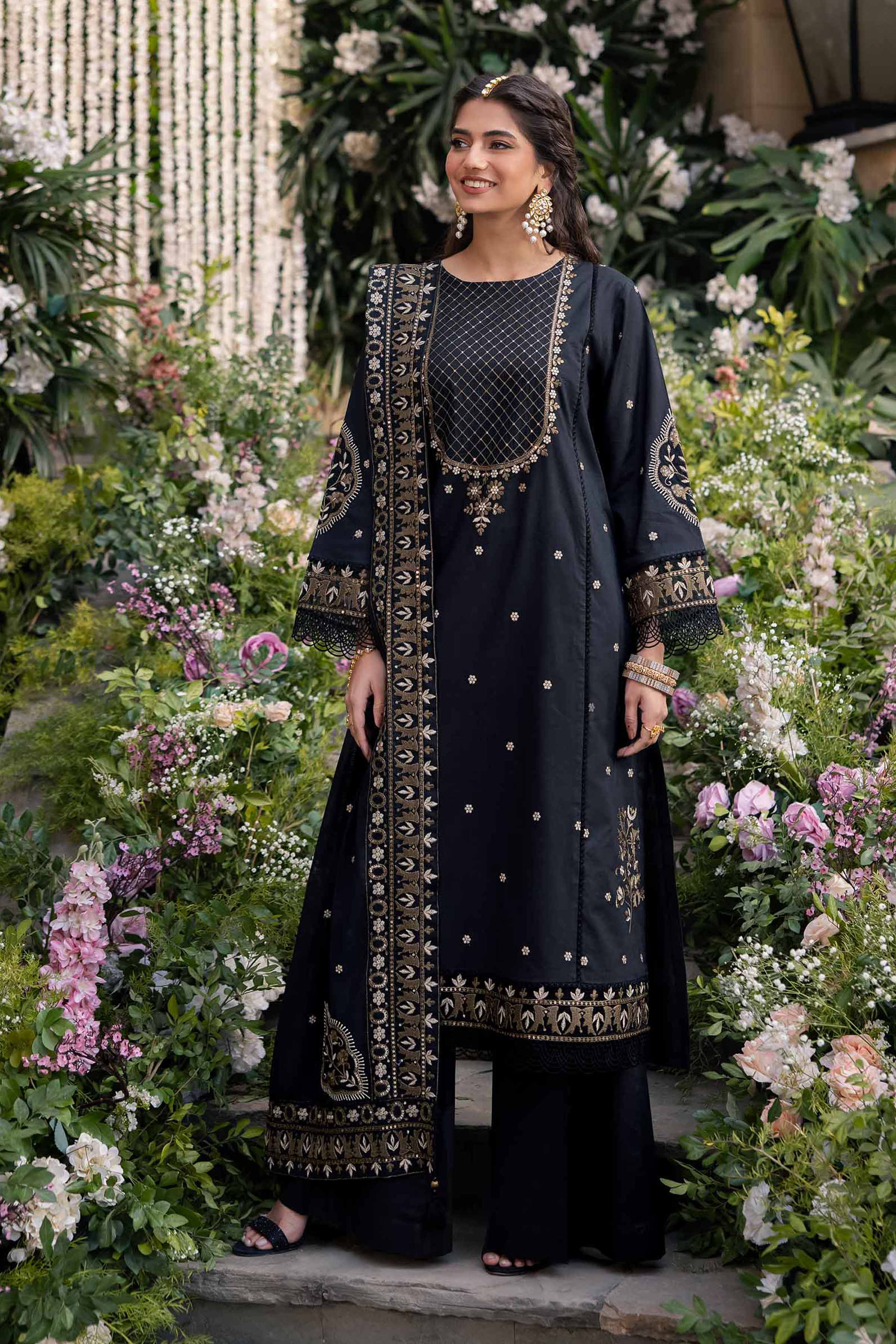 3 Piece - Dyed Embroidered Suit - 42501348 for Women - Unstitched Collection | Nishat | Shop Online