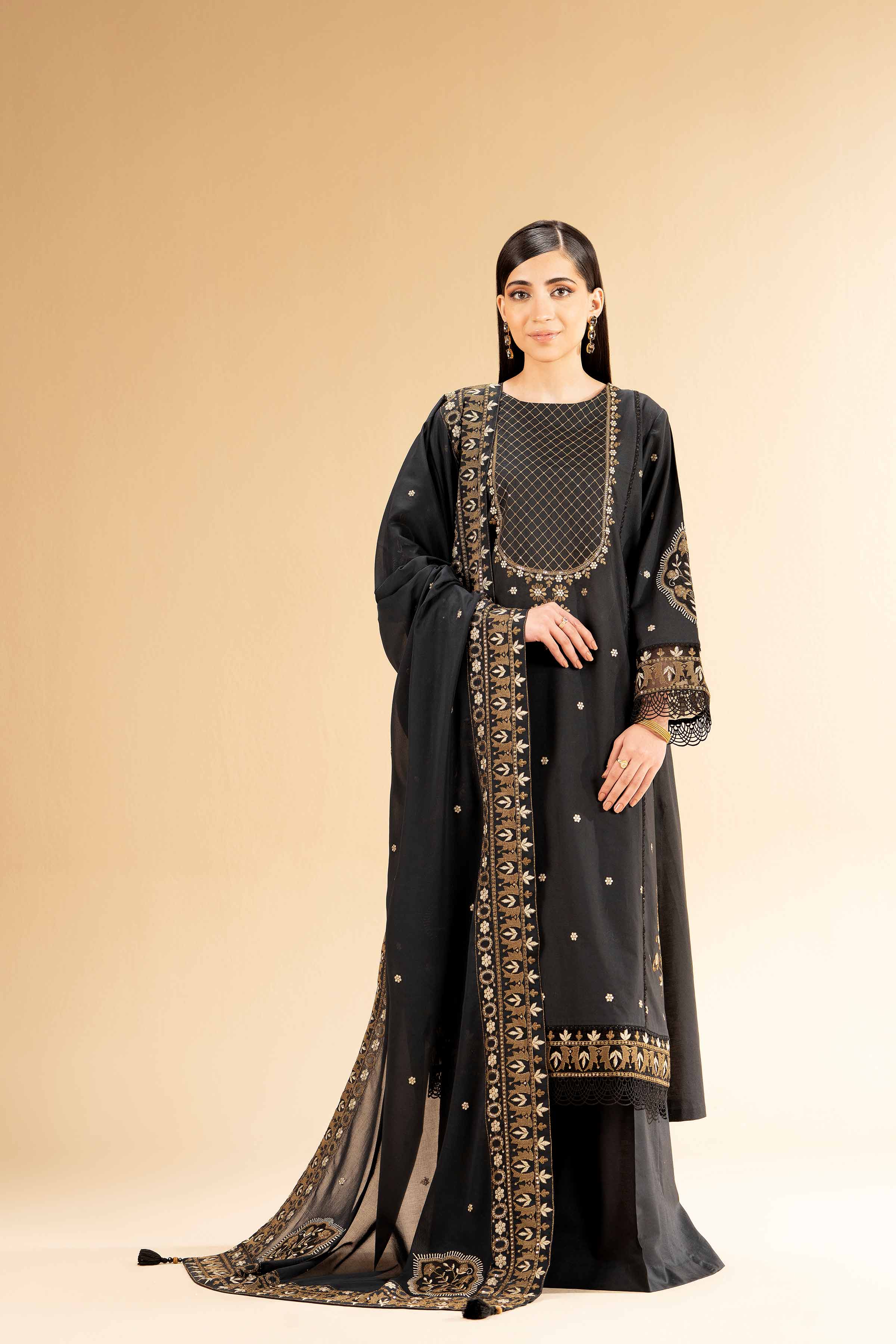 3 Piece - Dyed Embroidered Suit - 42501348 for Women - Unstitched Collection | Nishat | Shop Online