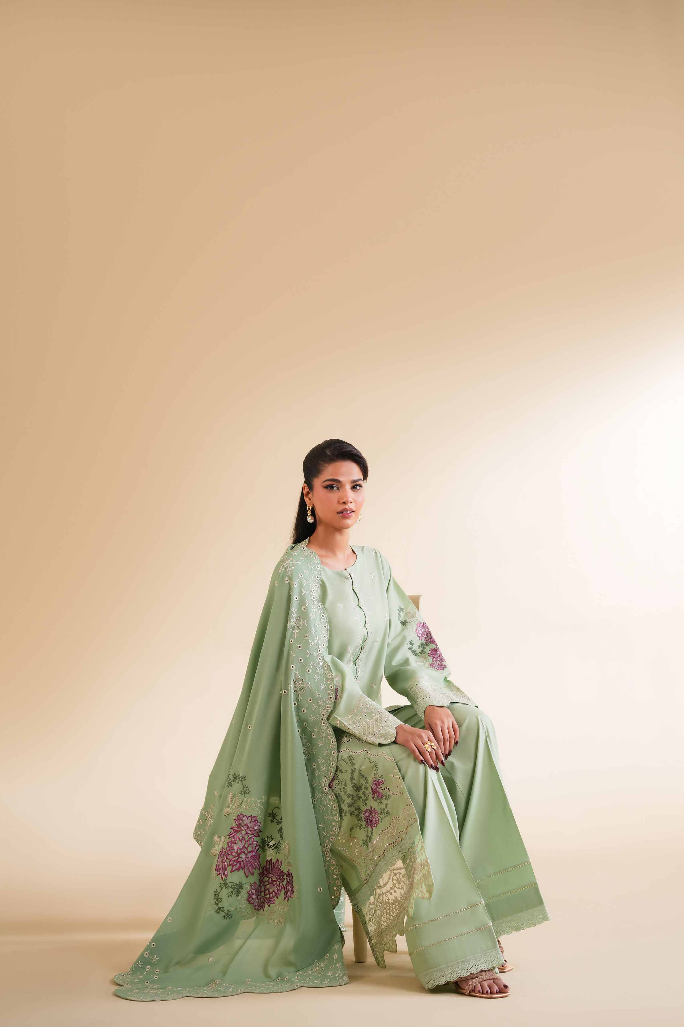 3 Piece - Dyed Embroidered Suit - 42501349 for Women - Unstitched Collection | Nishat | Shop Online