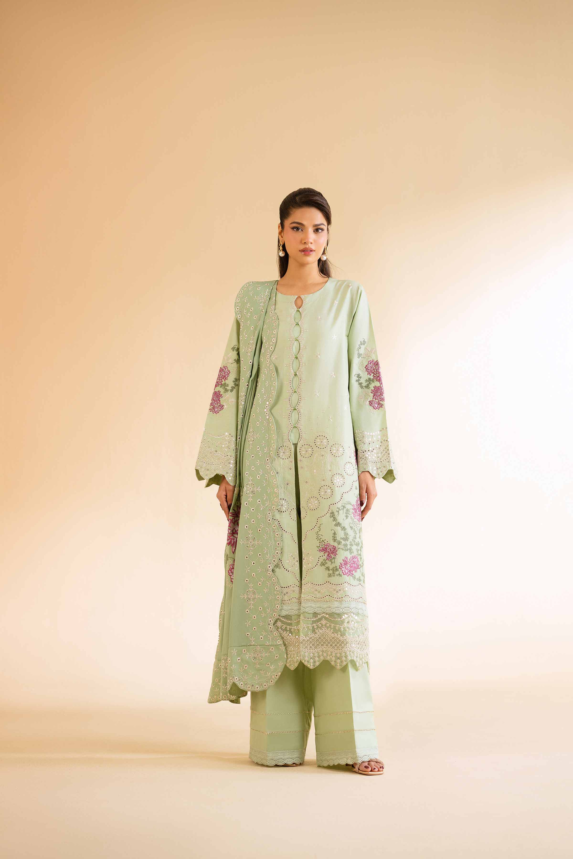 3 Piece - Dyed Embroidered Suit - 42501349 for Women - Unstitched Collection | Nishat | Shop Online